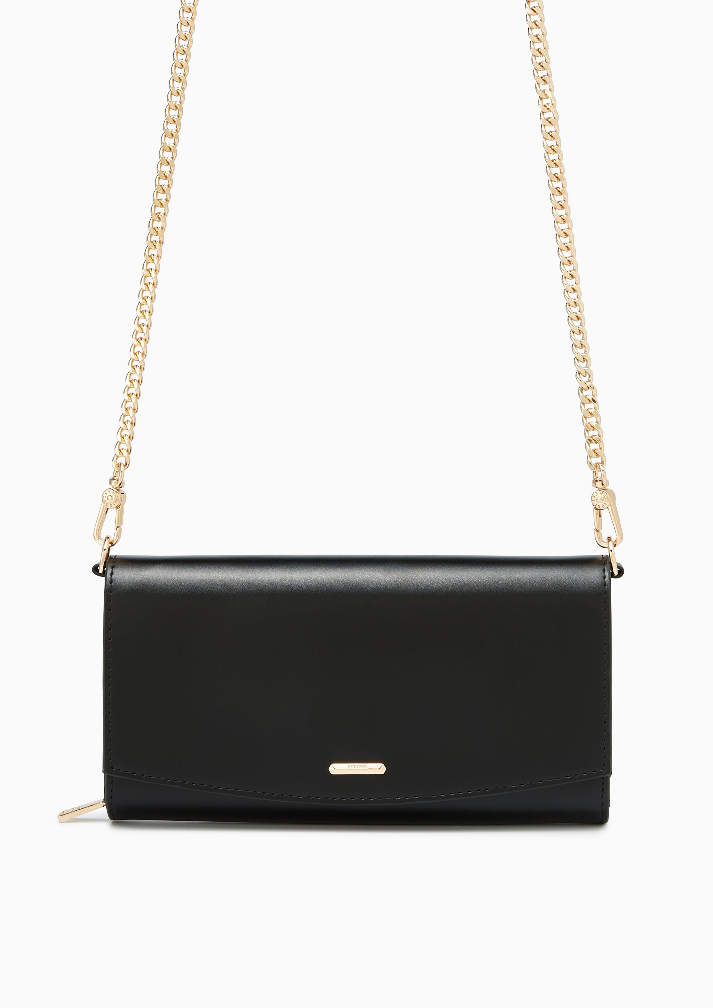 Essential Double Wallet On Chain Black - Lyn TH