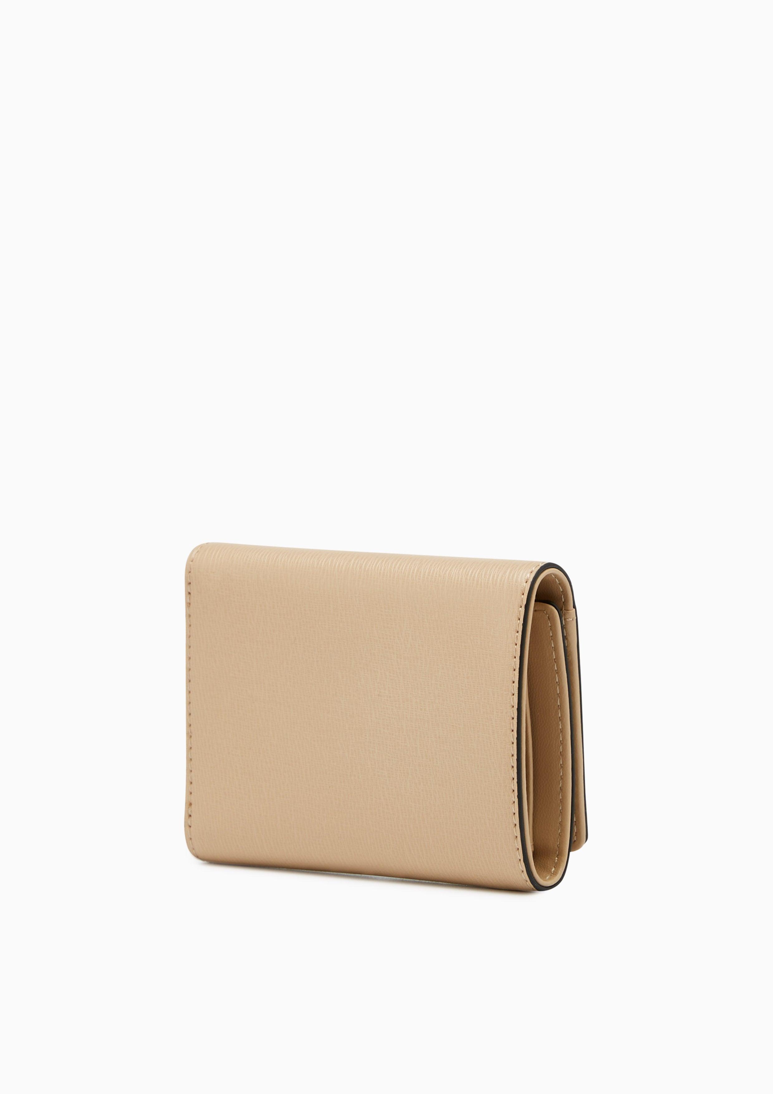 Essential Trifold Short Wallet Beige