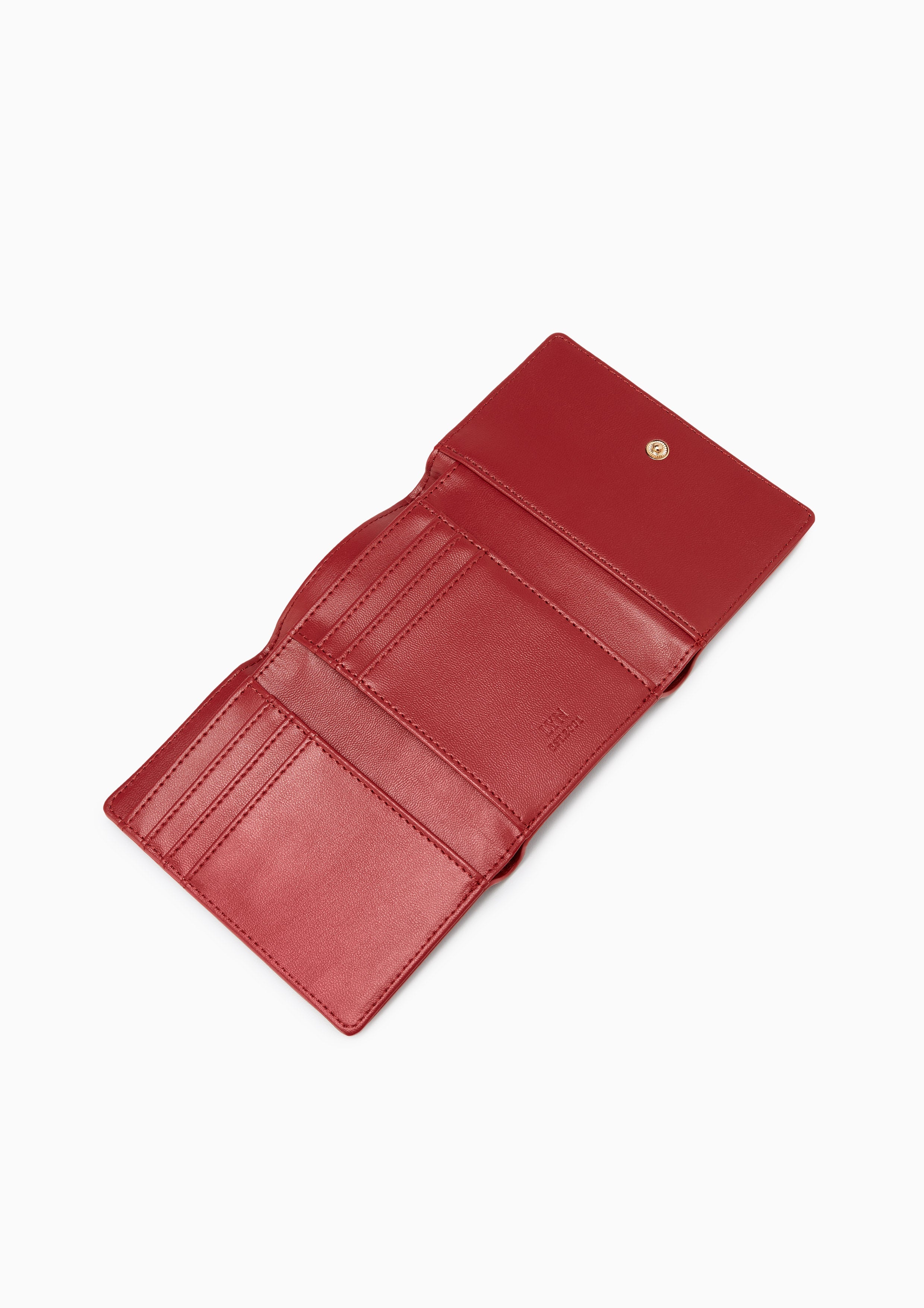 Essential Trifold Short Wallet Red