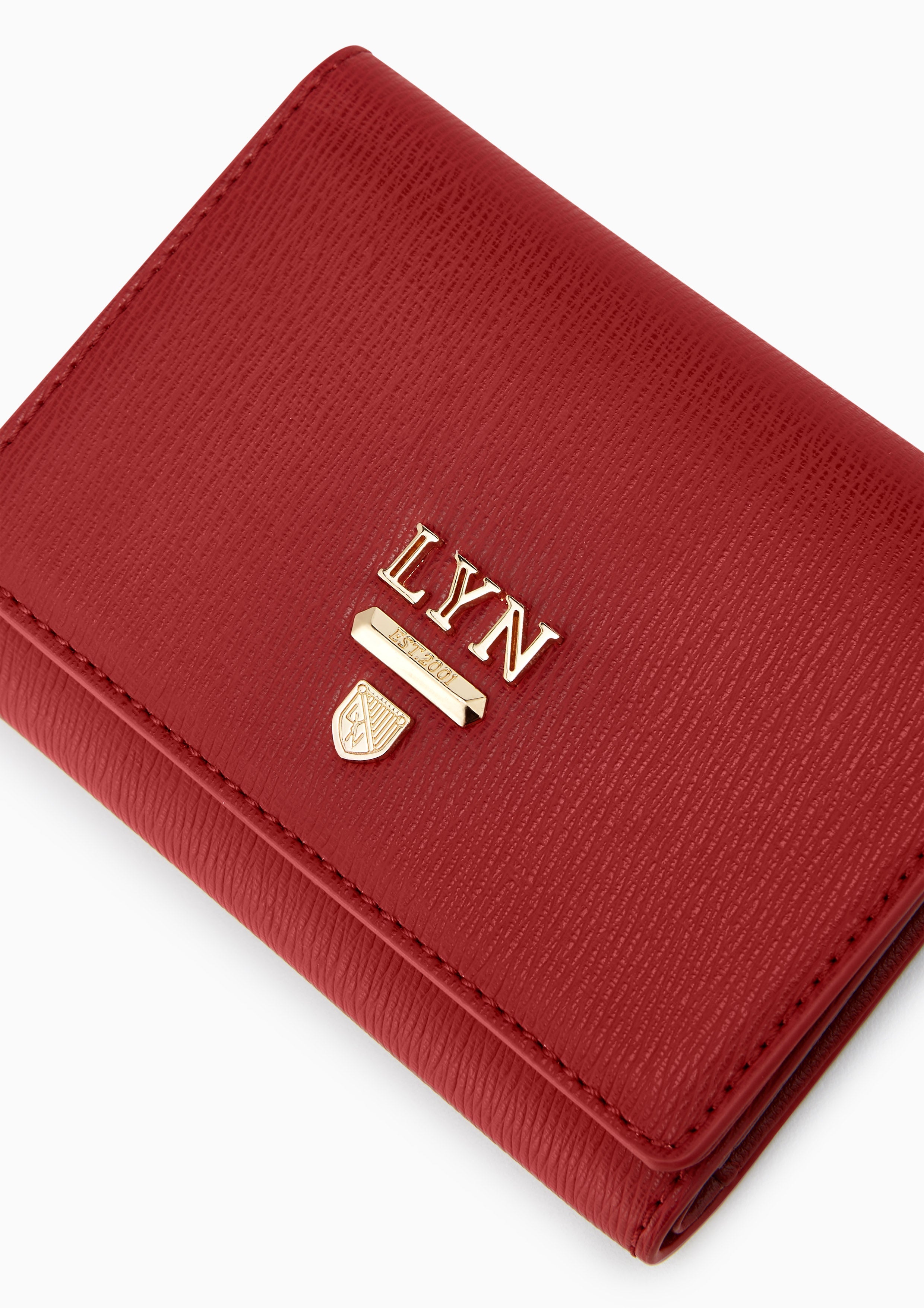 Essential Trifold Short Wallet Red