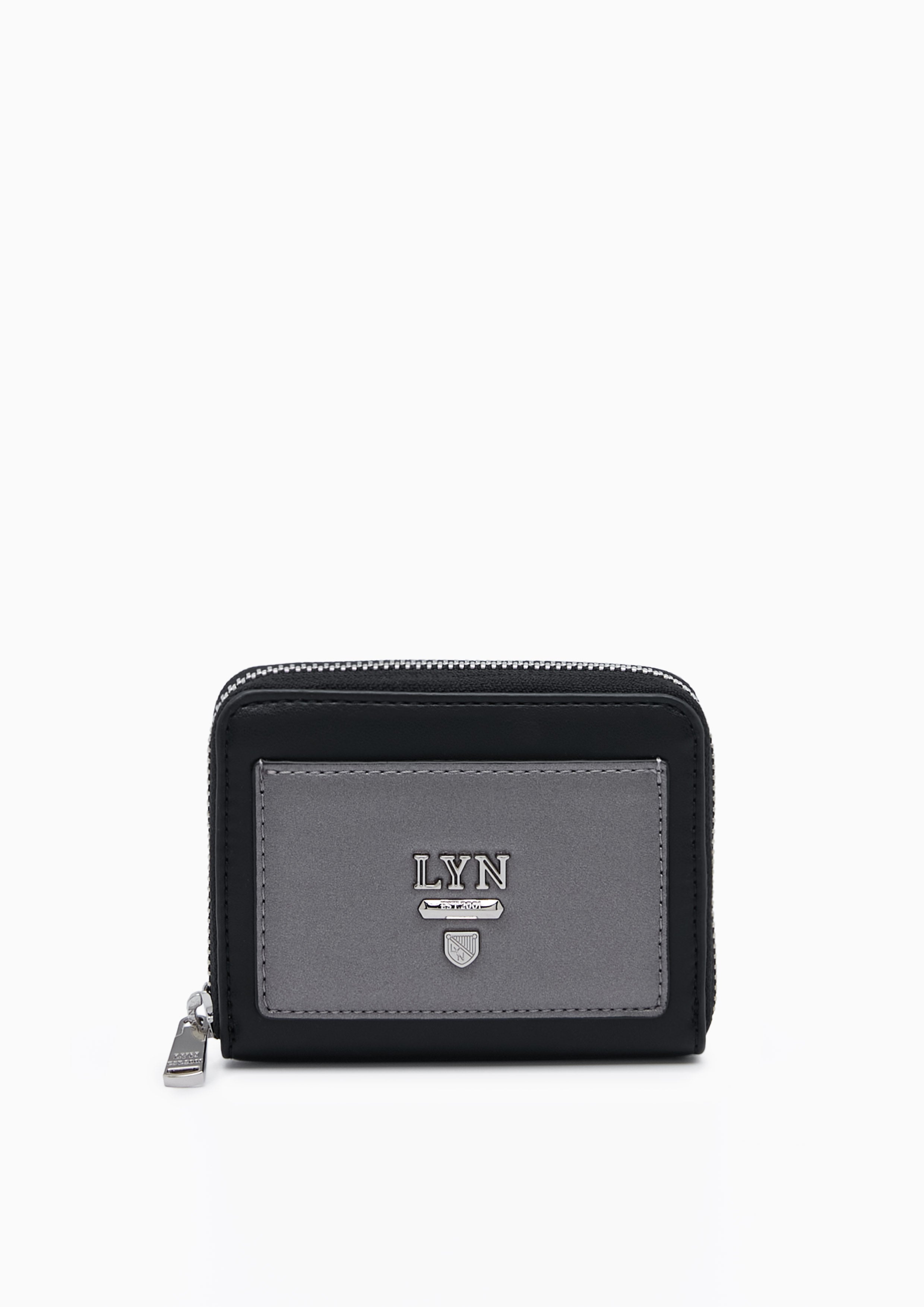 Essential Short Zip Wallet Black - Lyn TH