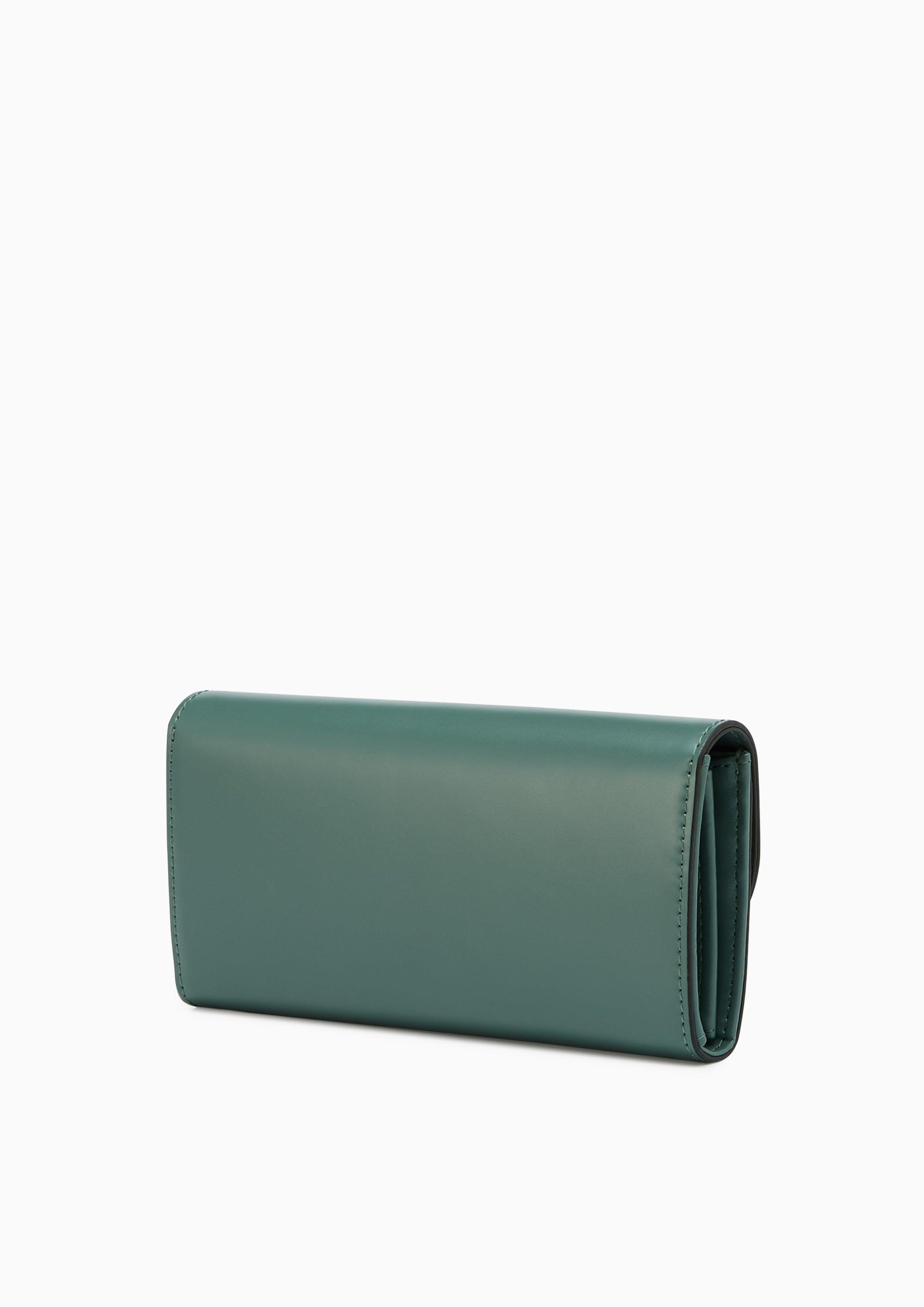 Snappy Front Flap Long Wallet Green