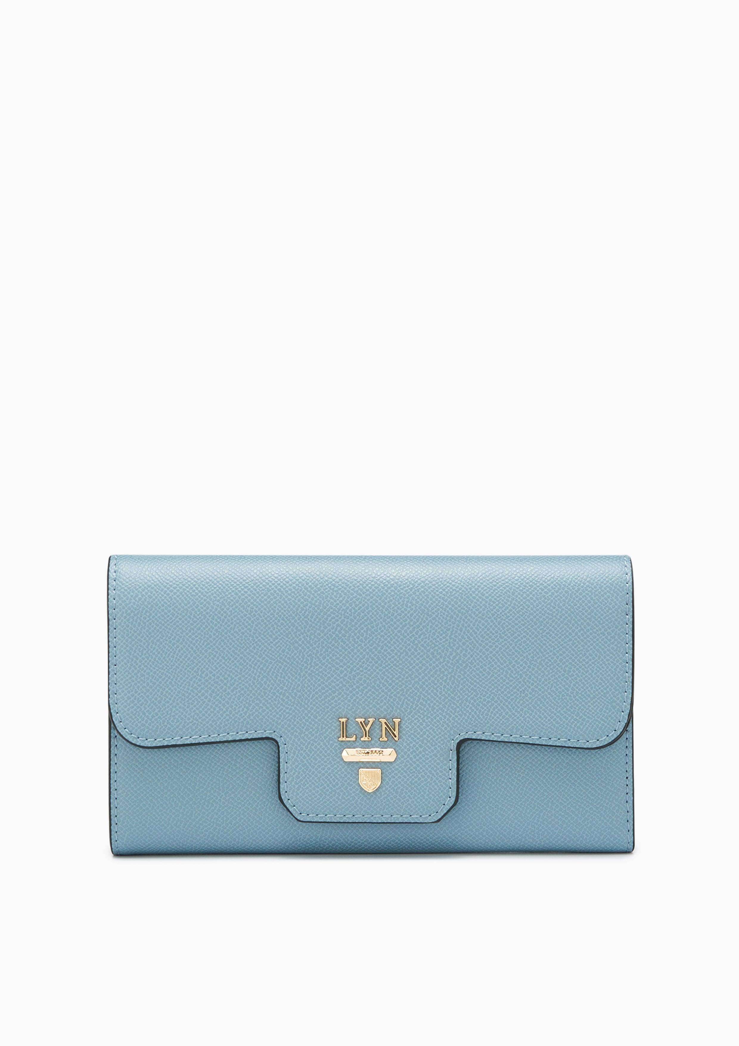 Snappy Fold Long Wallet Blue - Lyn TH