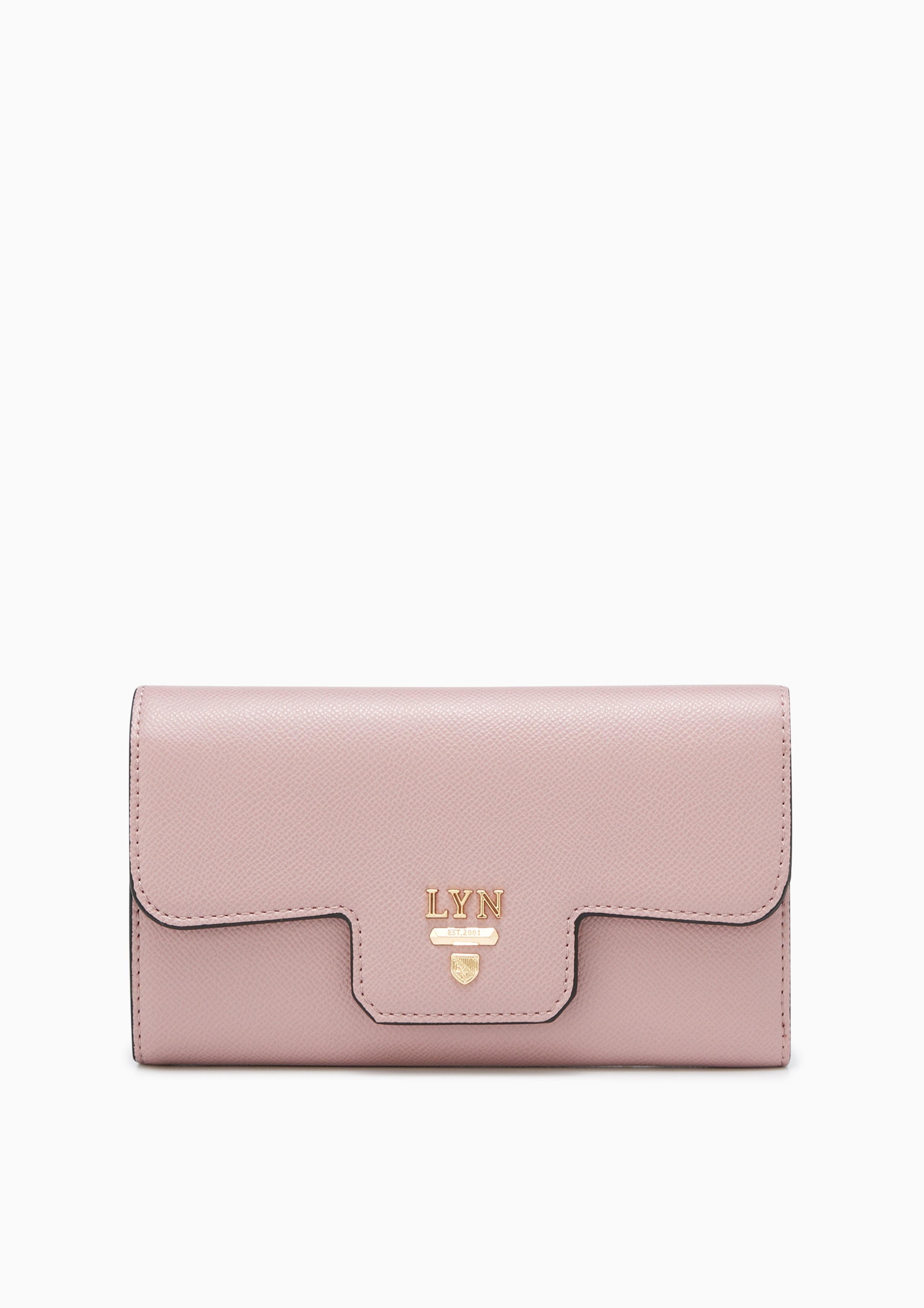 Snappy Fold Long Wallet Pink - Lyn TH