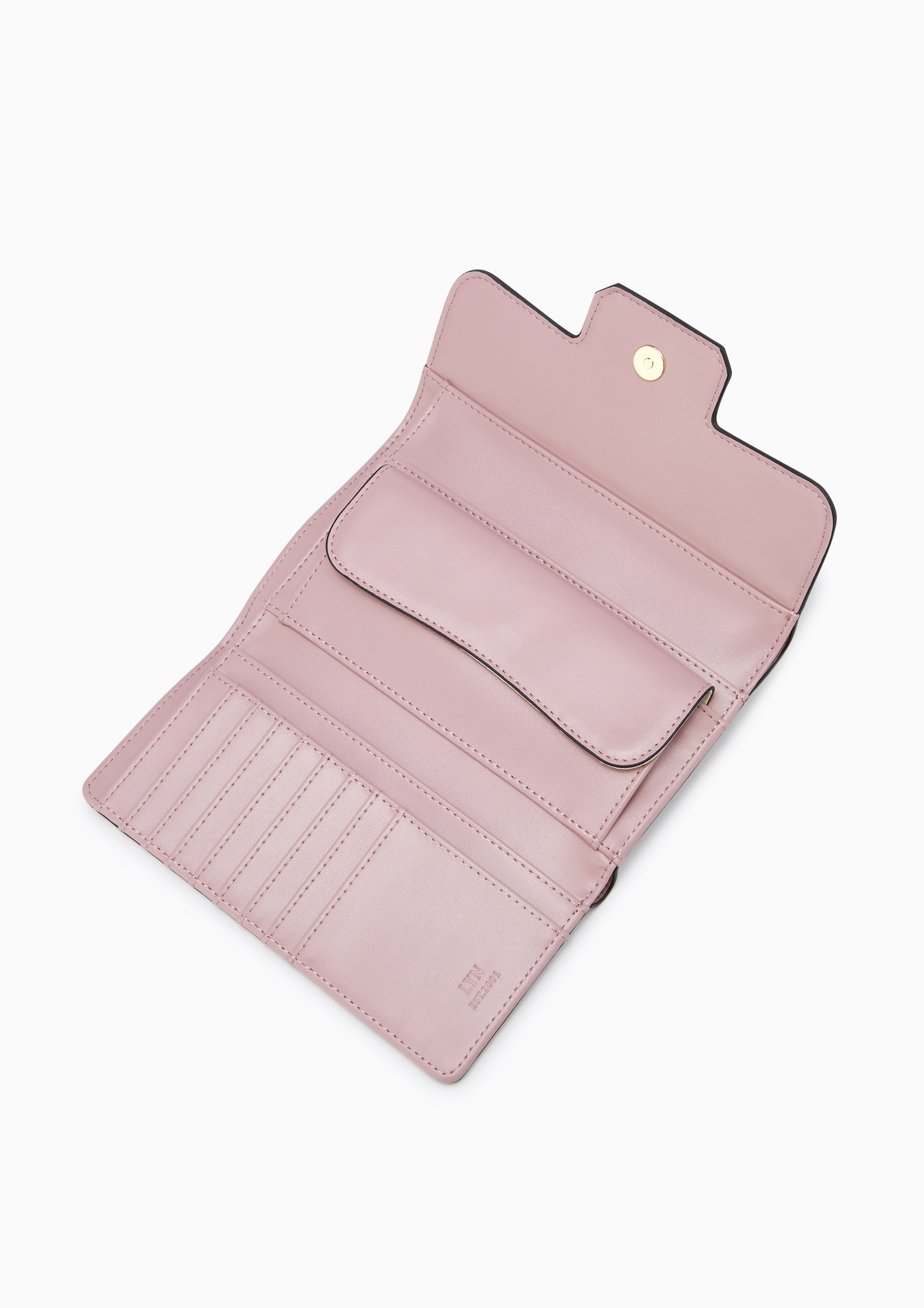 Snappy Fold Long Wallet Pink - Lyn TH