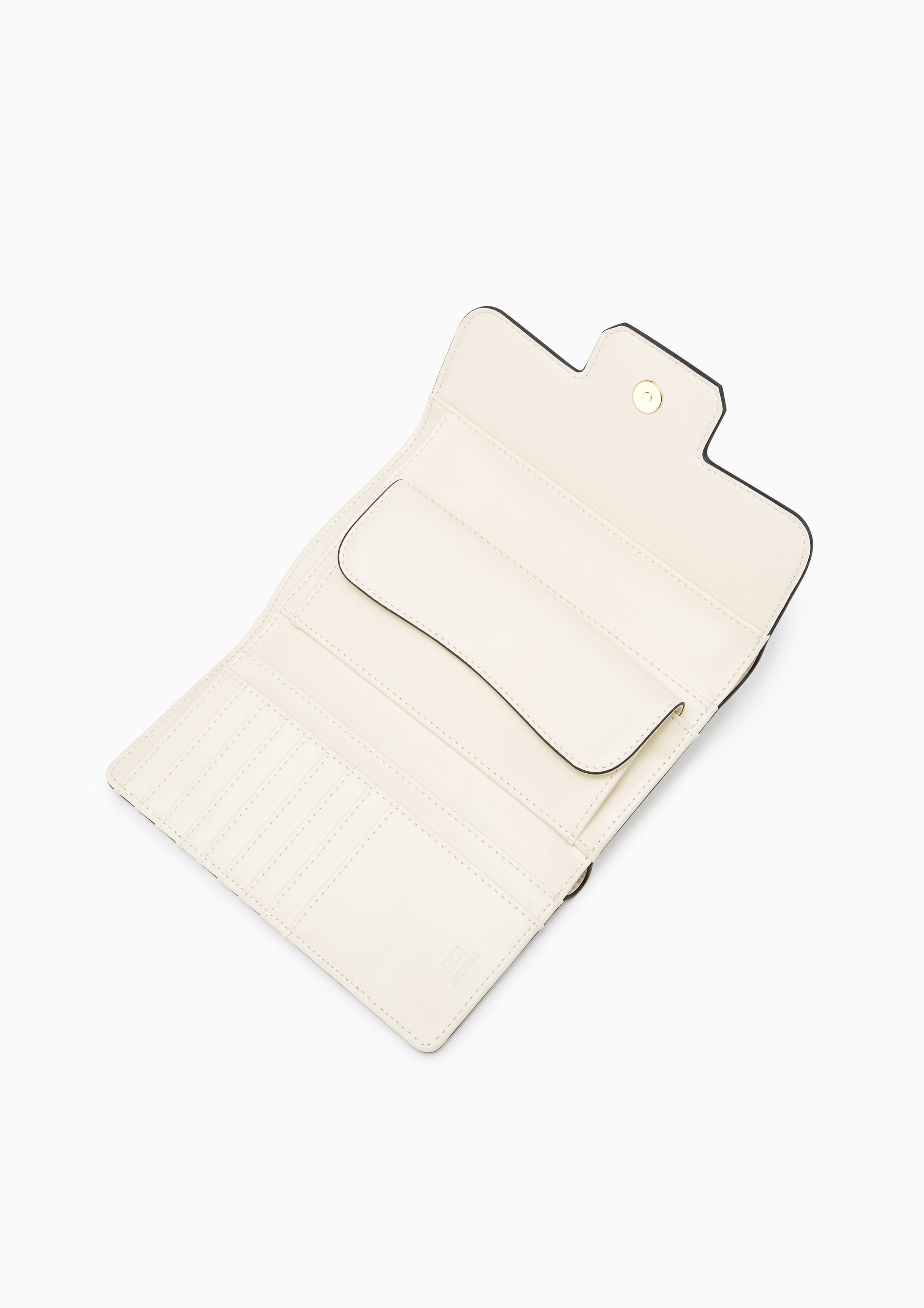 Snappy Fold Long Wallet Ivory - Lyn TH