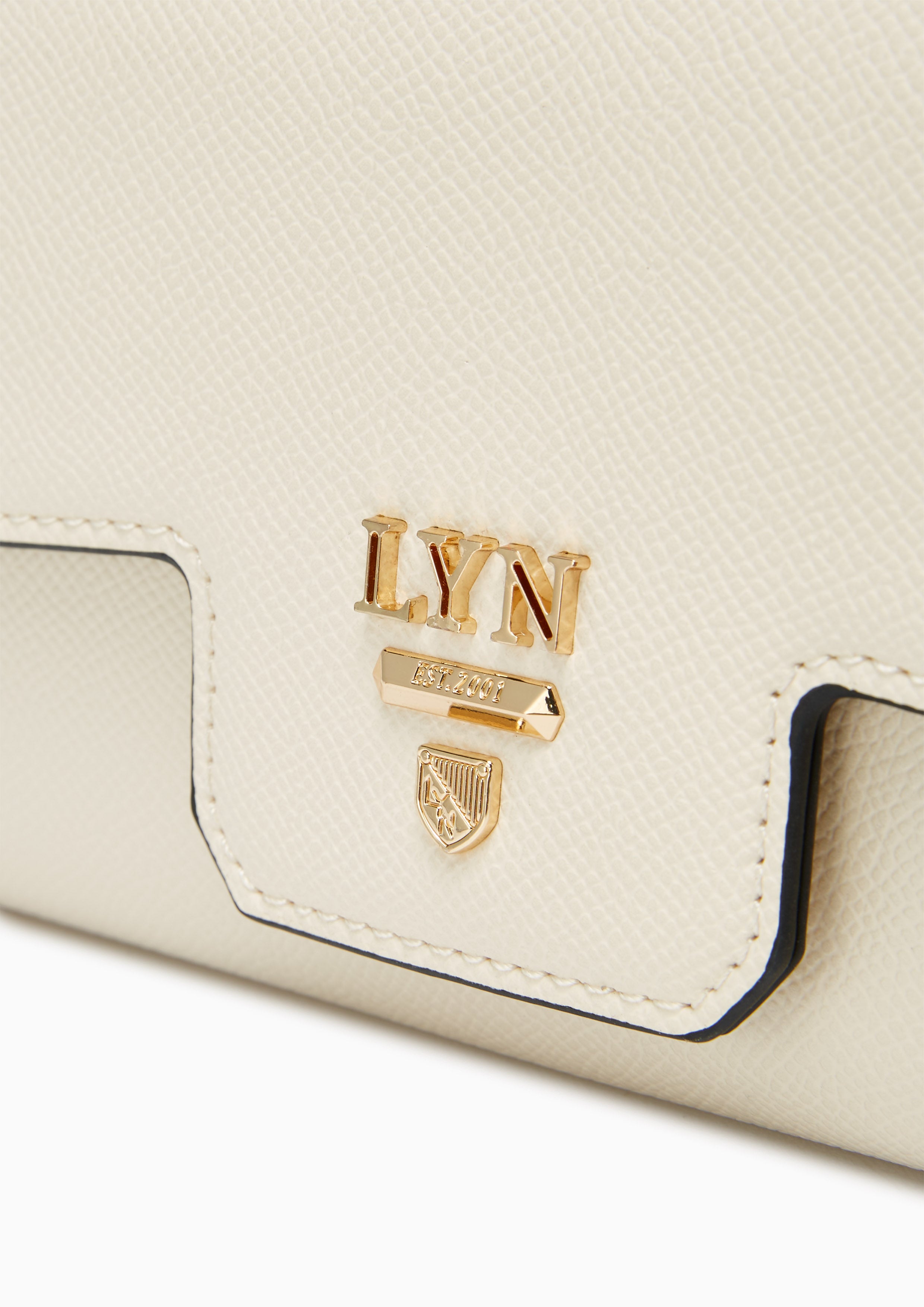 Snappy Fold Long Wallet Ivory - Lyn TH