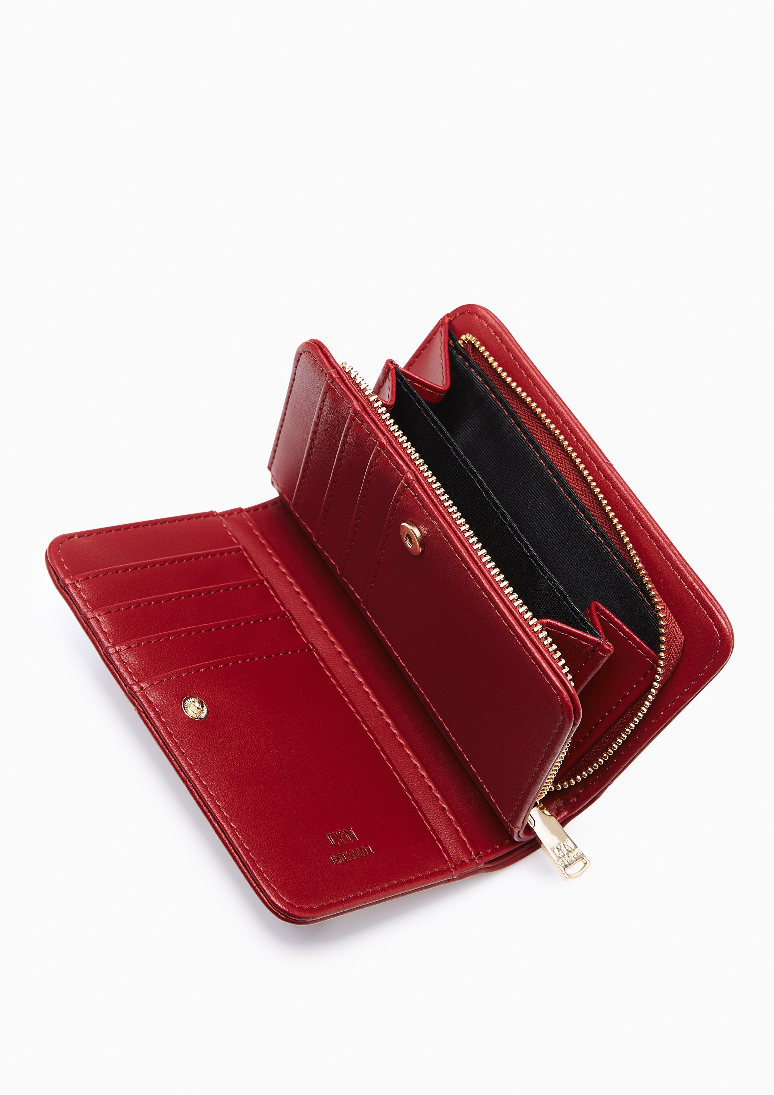 Amelia Short Wallet Red