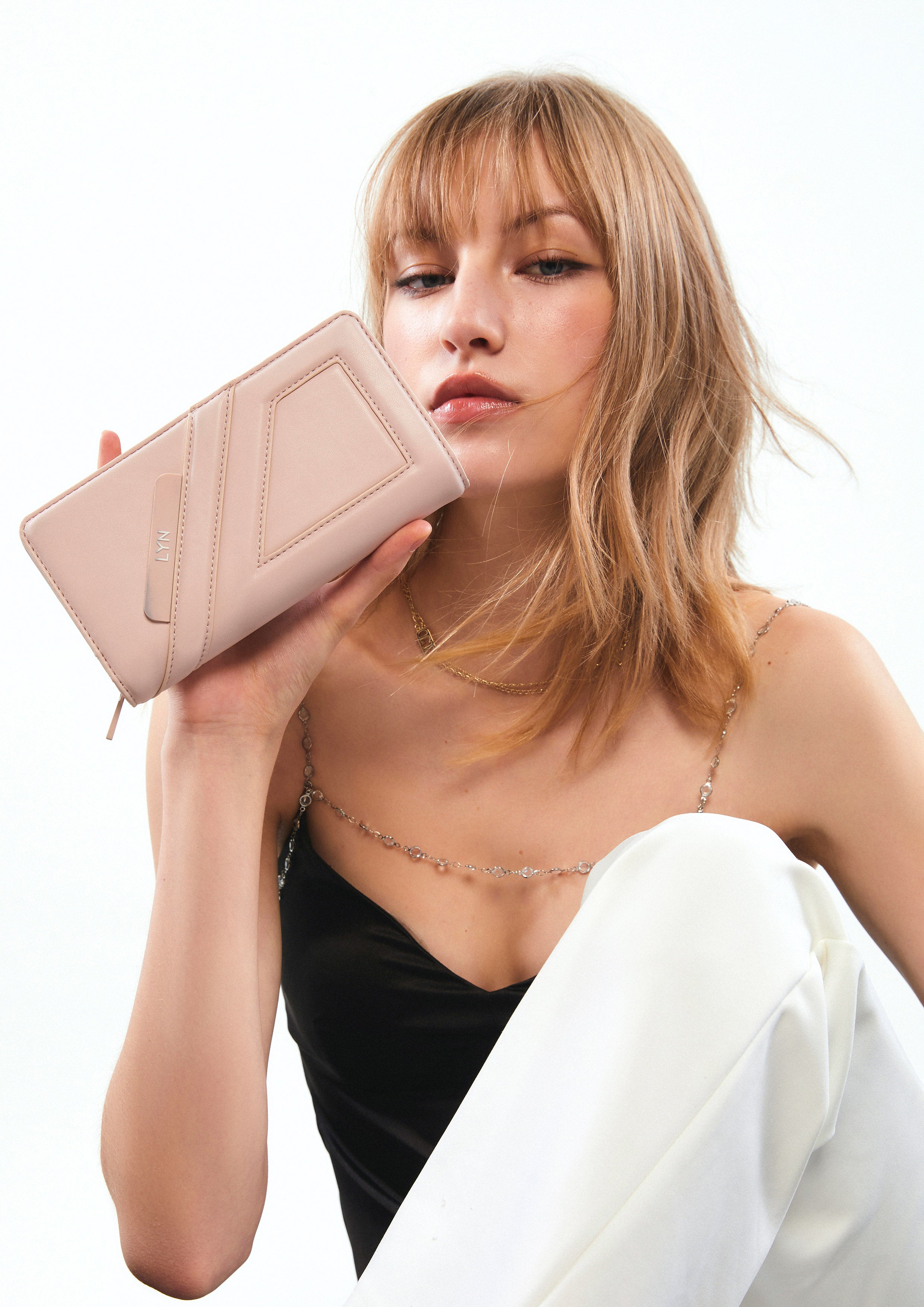 Shelly Long Wallet Light Pink