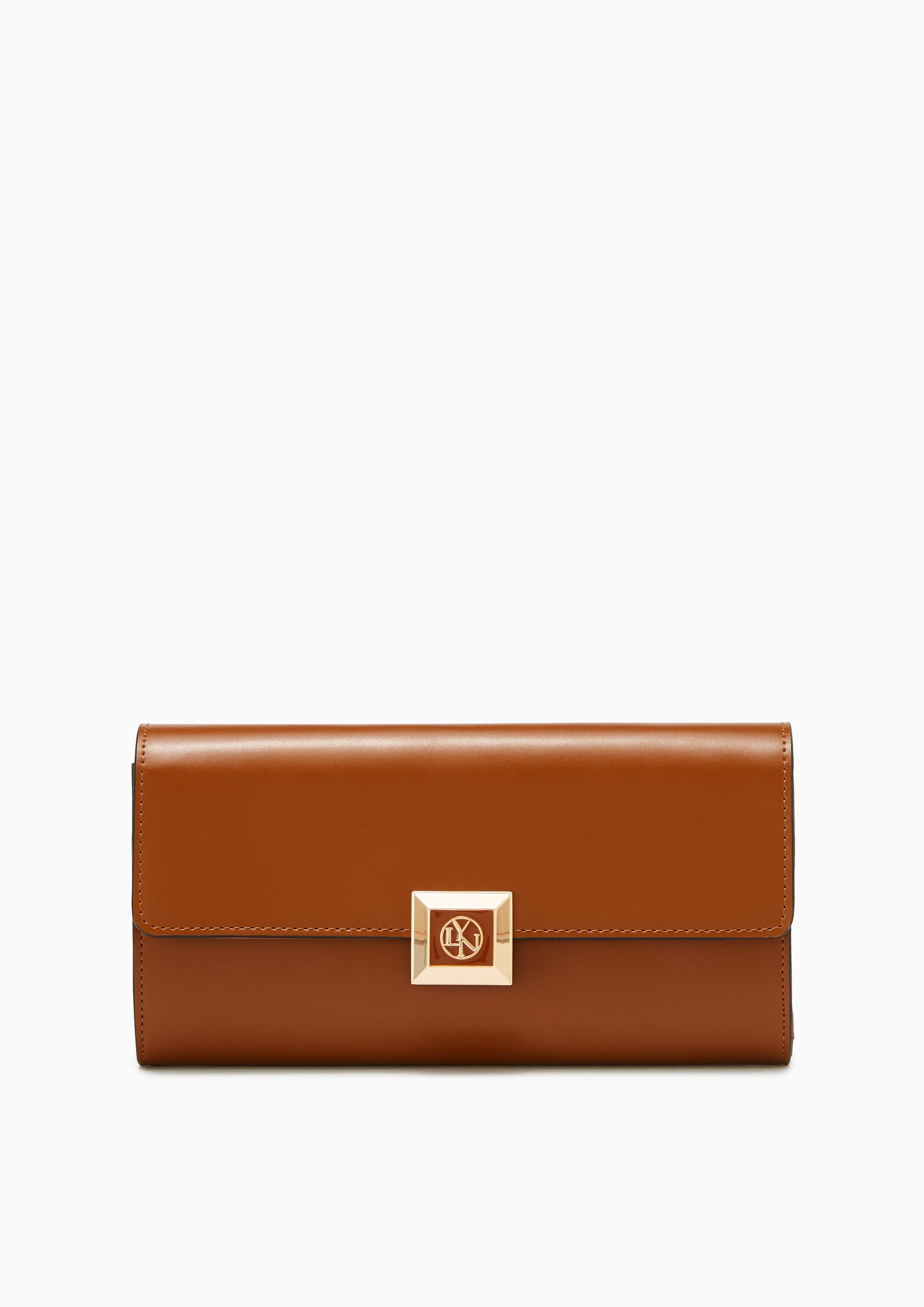 Fadia Long Wallet Brown