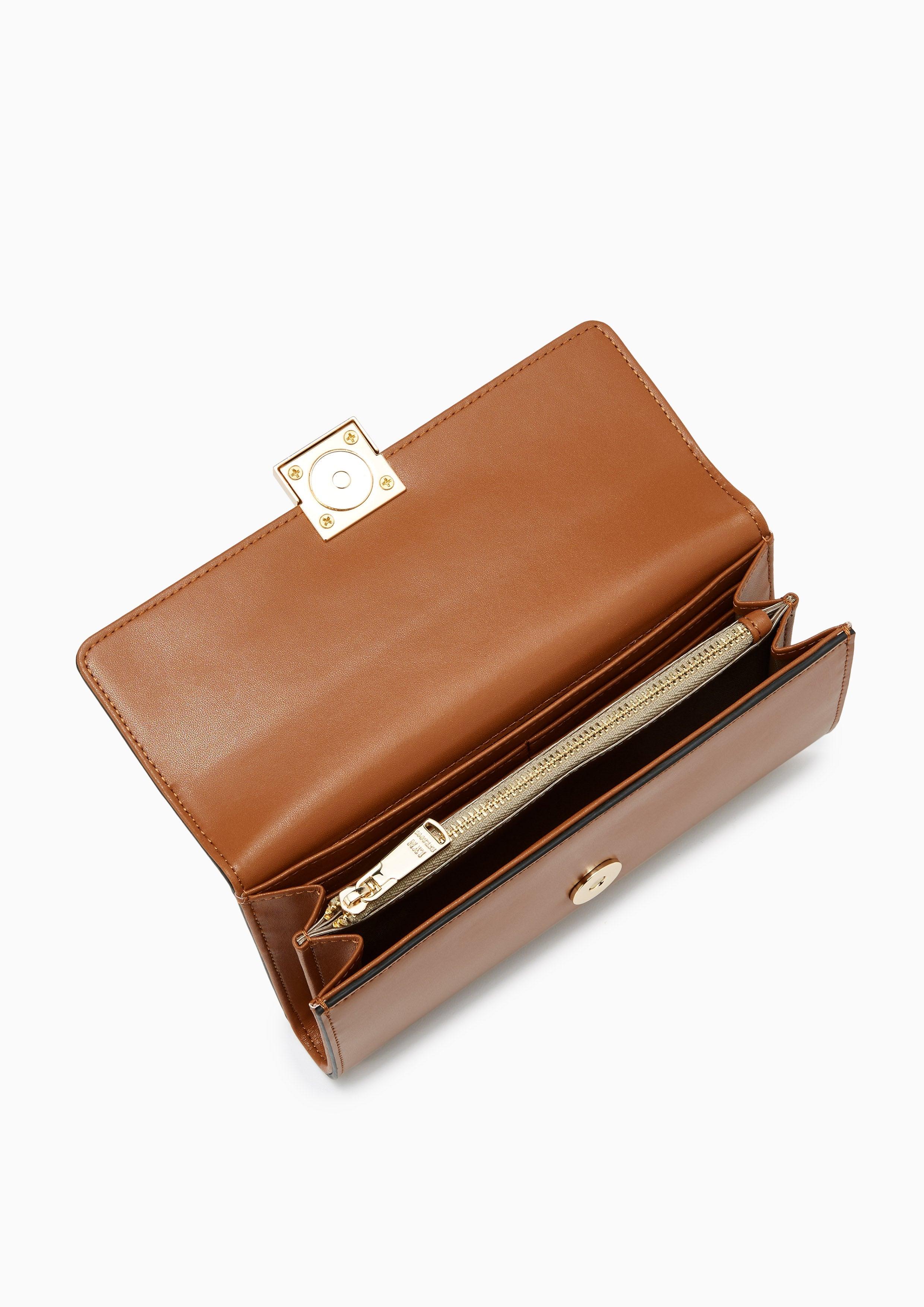 Fadia Long Wallet Brown