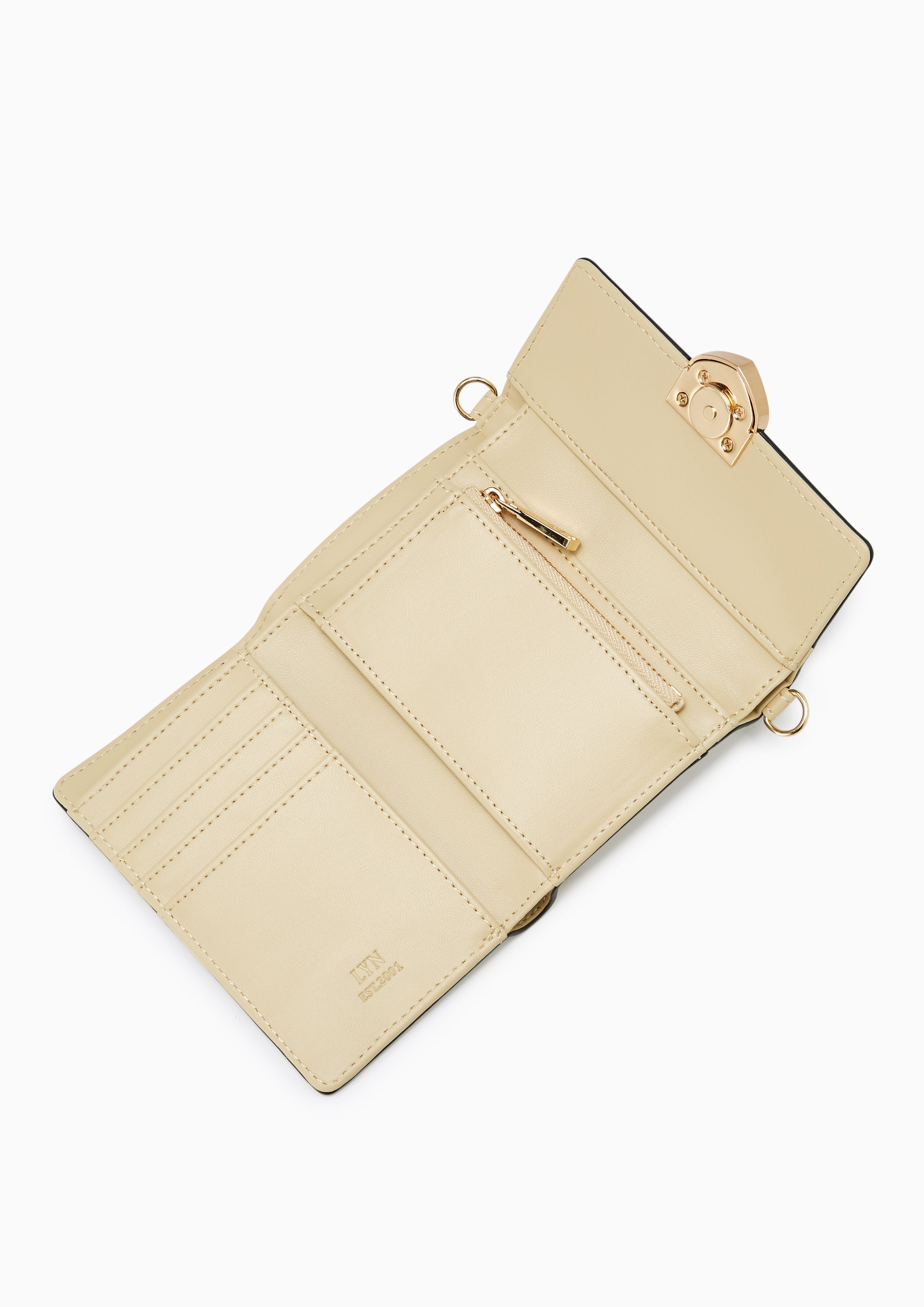 Athella Short Wallet Beige - Lyn TH