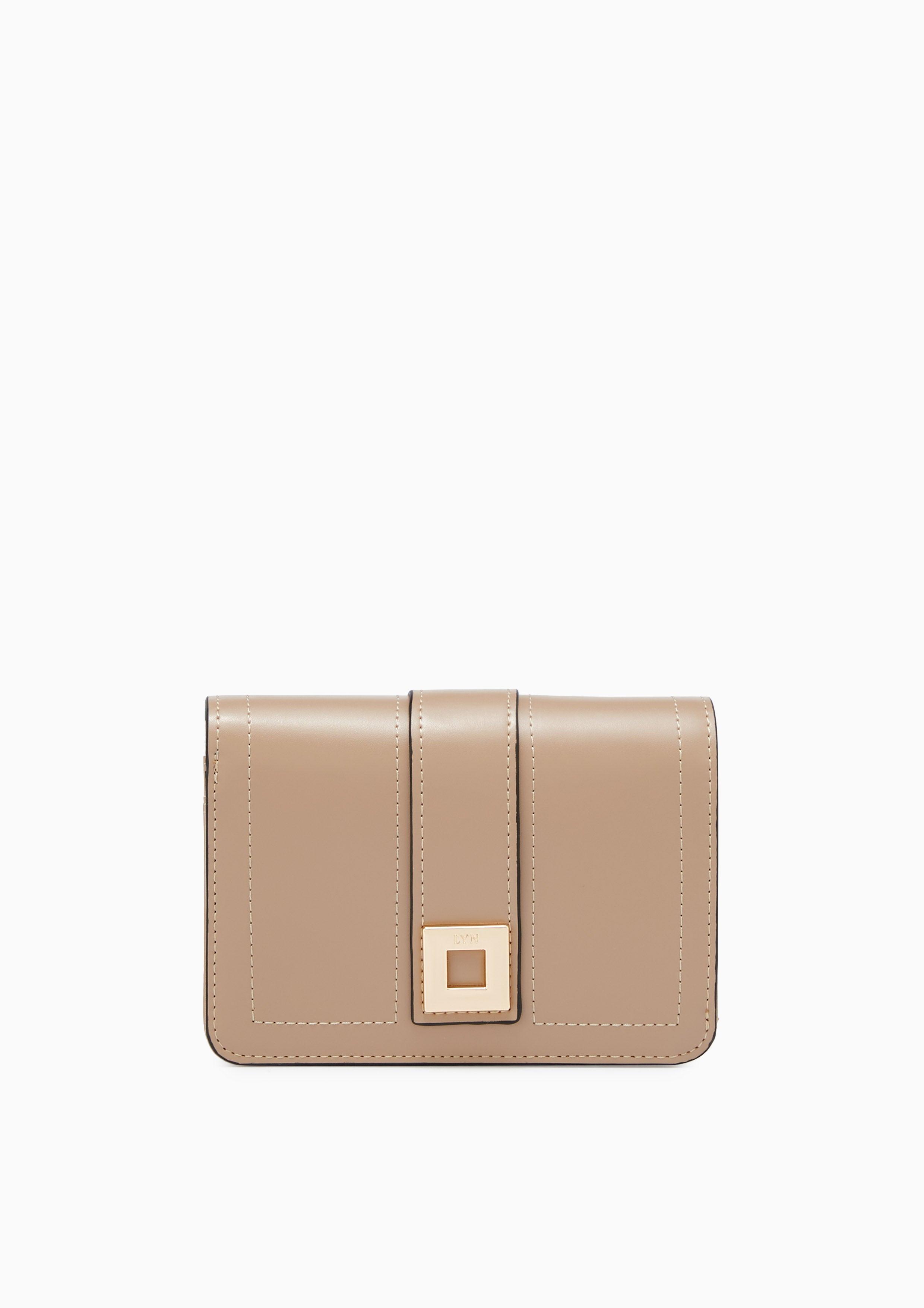 Cosme Semi Short Wallet Beige