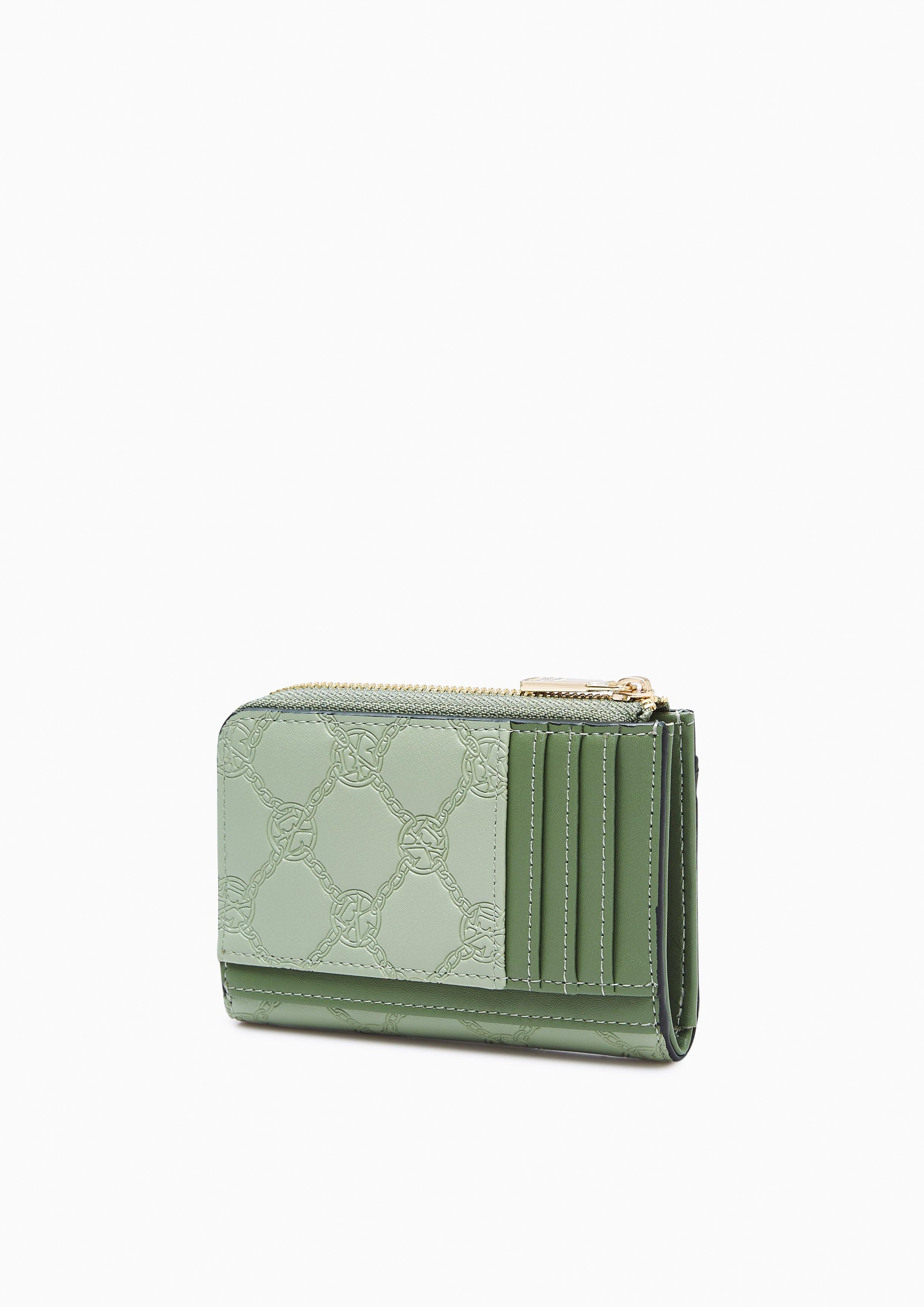 Tyla Zipped Card Holder Green