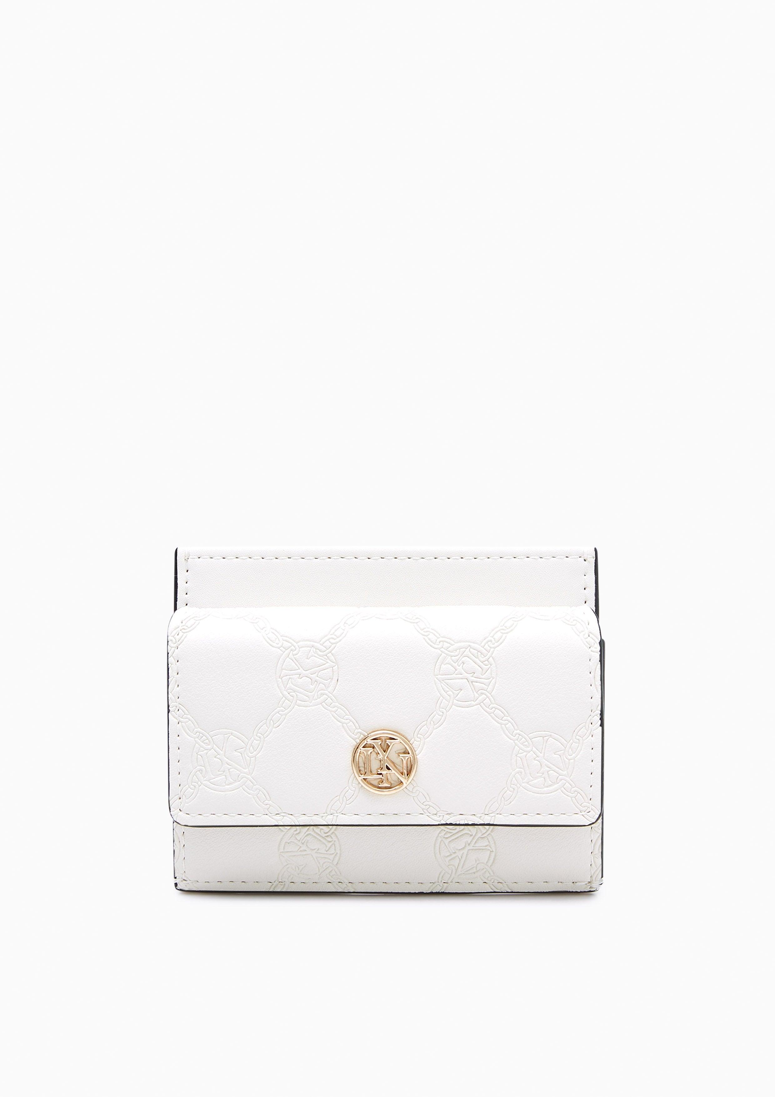 Tyla Zipped Card Holder Pouch White