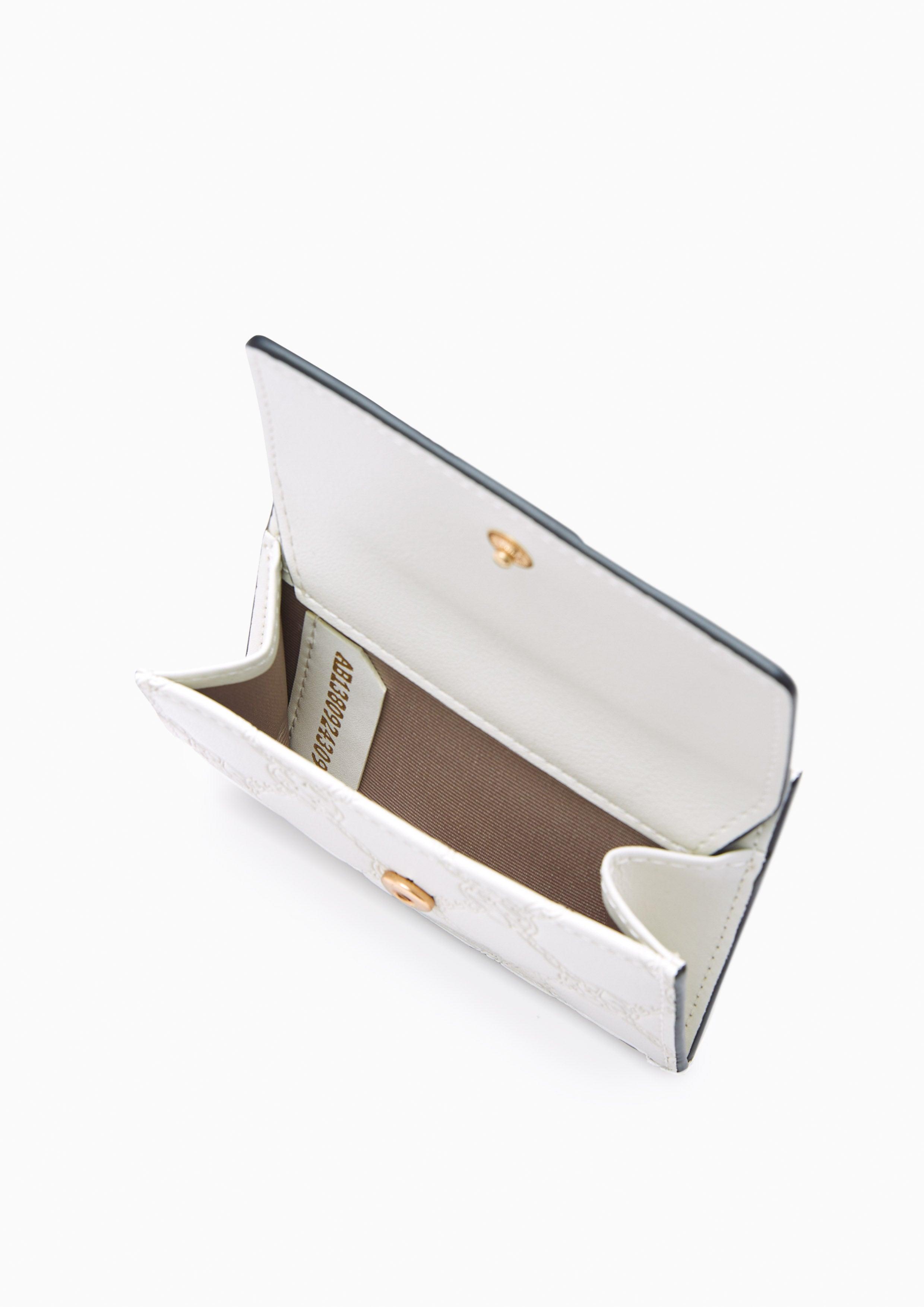 Tyla Zipped Card Holder Pouch White