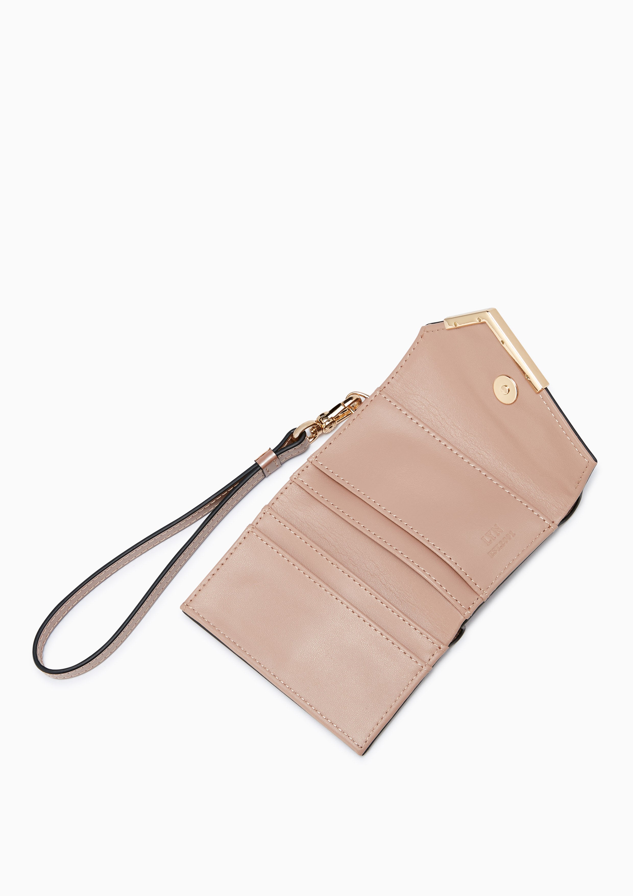 Posh Card Holder With Strap Nude