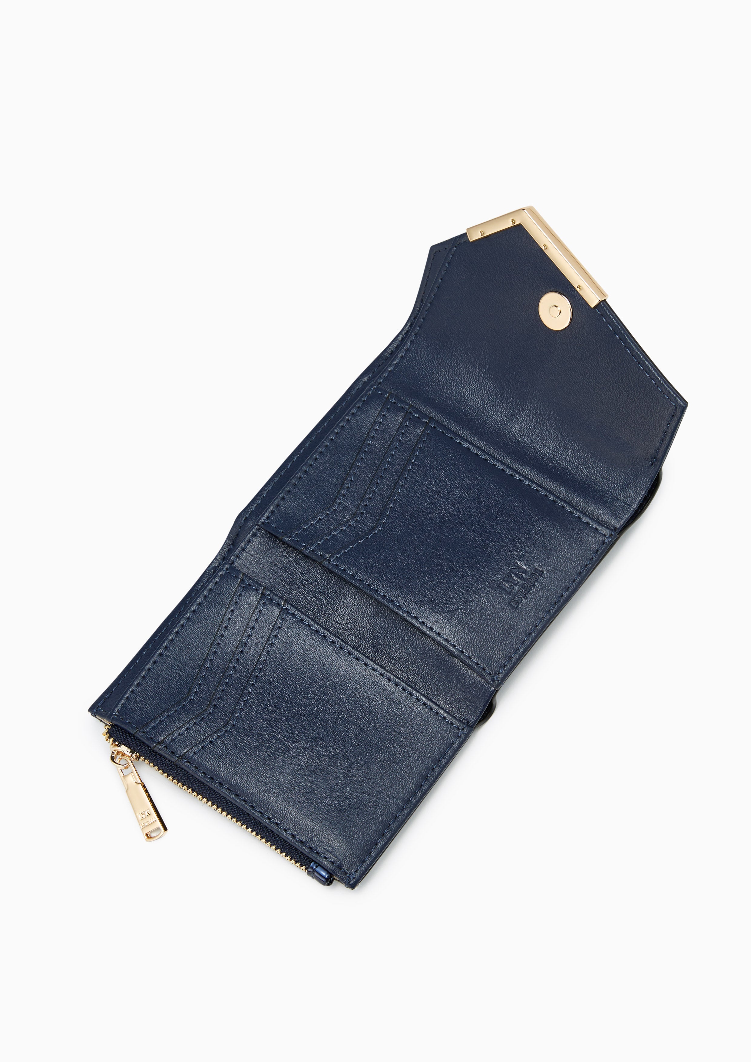 Posh Tri Fold Wallet Navy