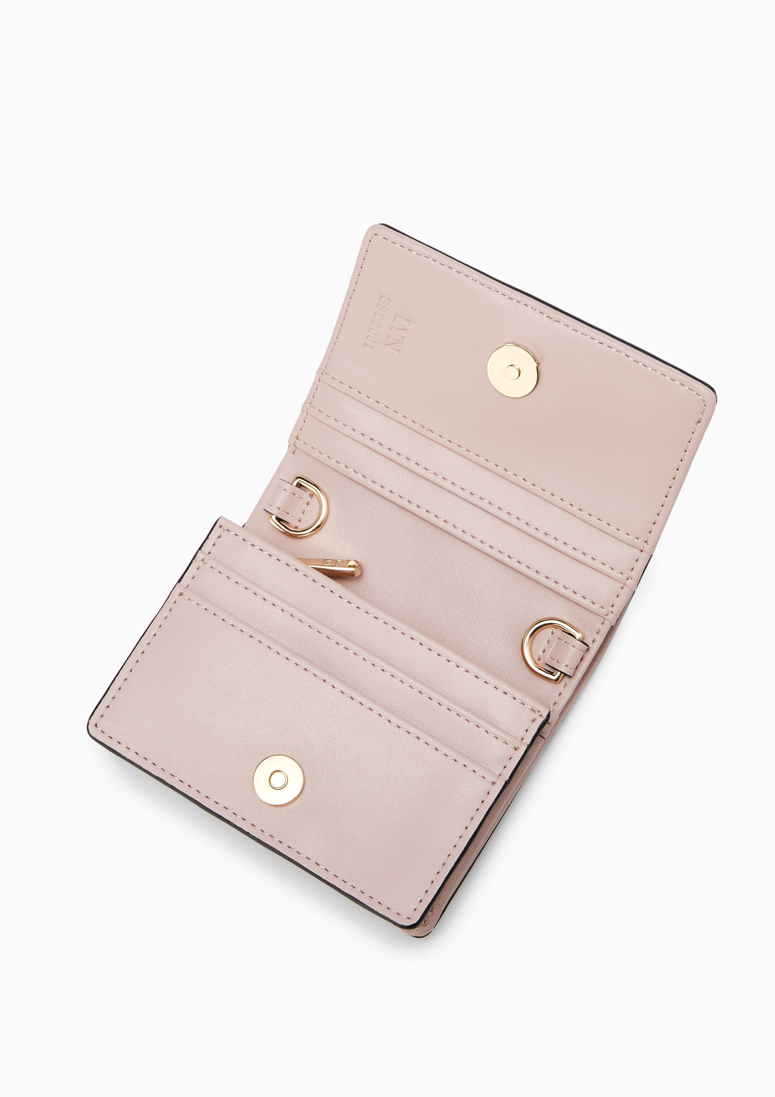 Naw Patti Short Wallet On Chain Pink - Lyn TH