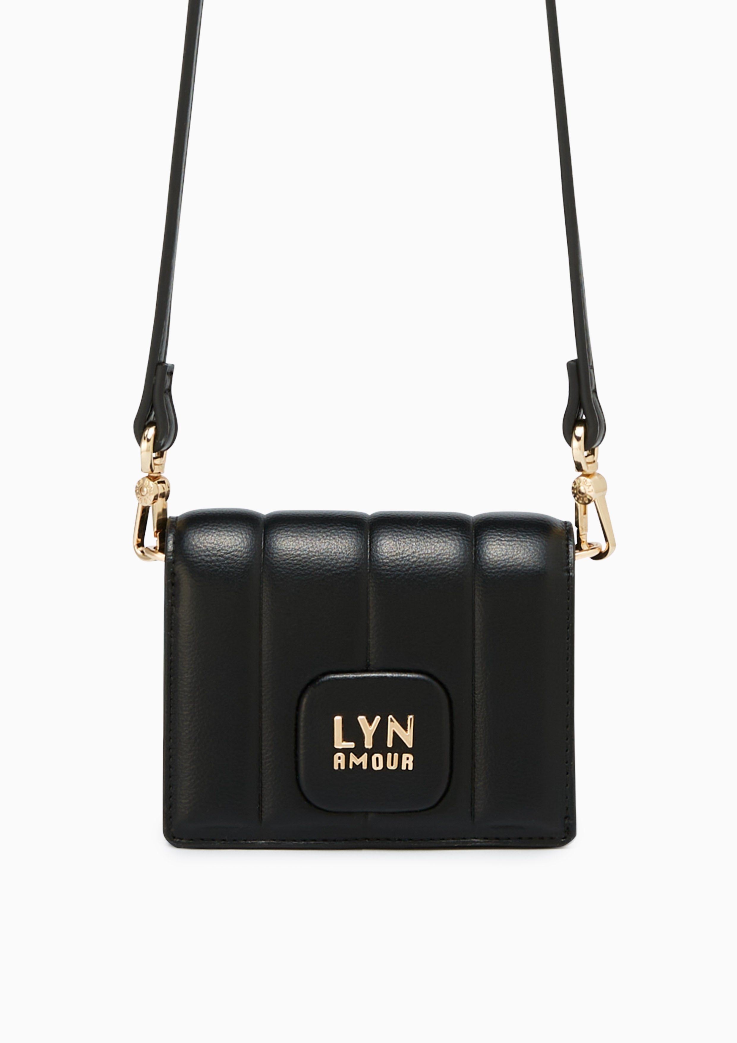 Naw Patti Short Wallet On Chain Black - Lyn TH