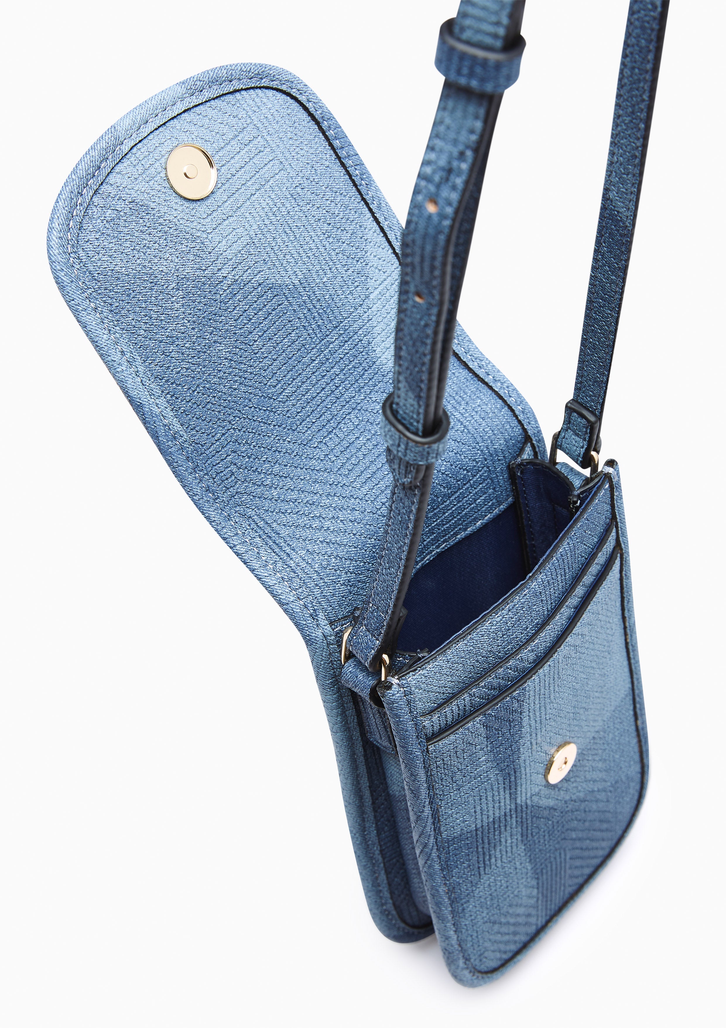 Dustin Denim Mobile Sling Bag Blue