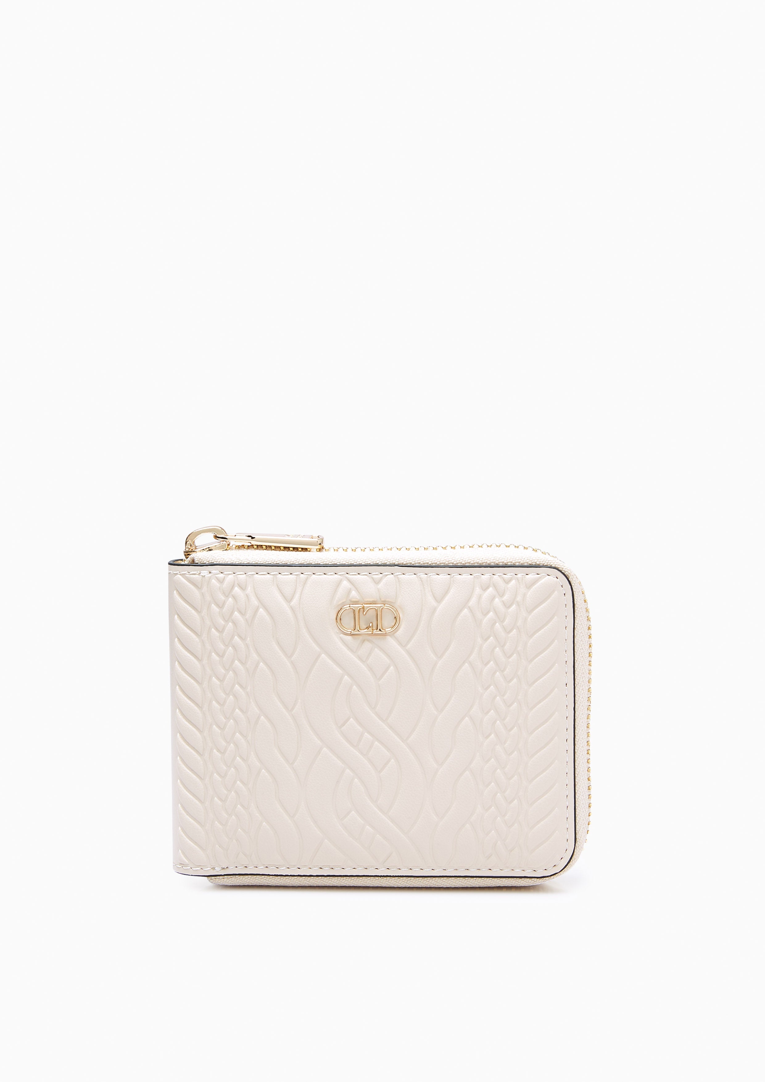 Dustin Knit Short Wallet Beige