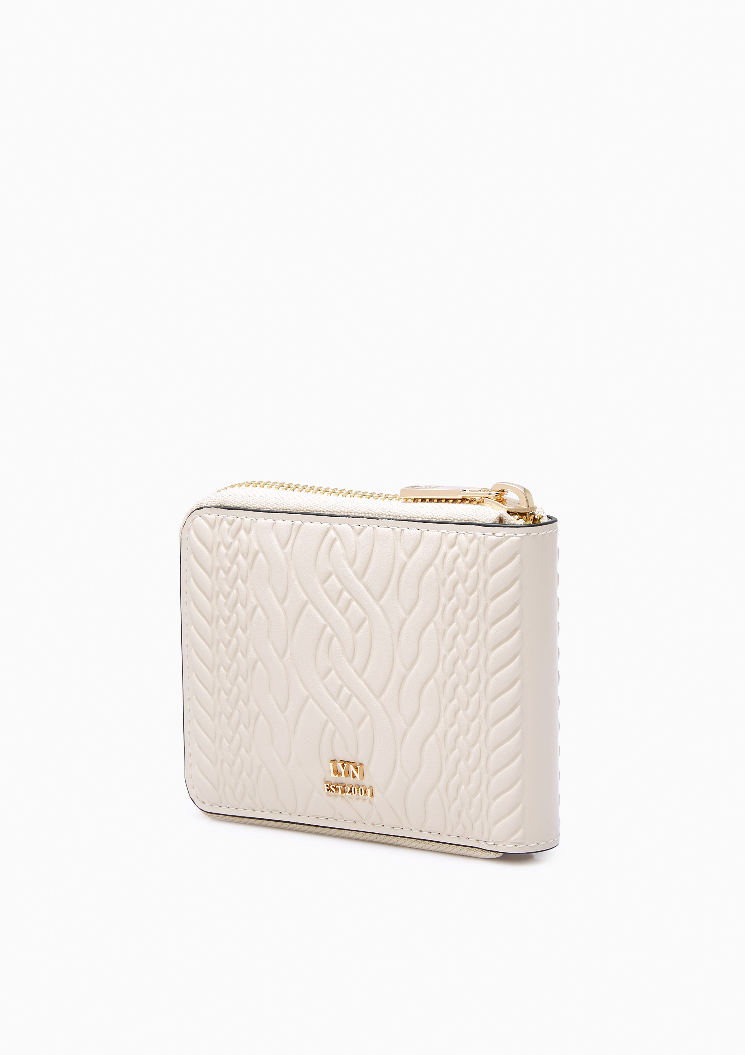 Dustin Knit Short Wallet Beige