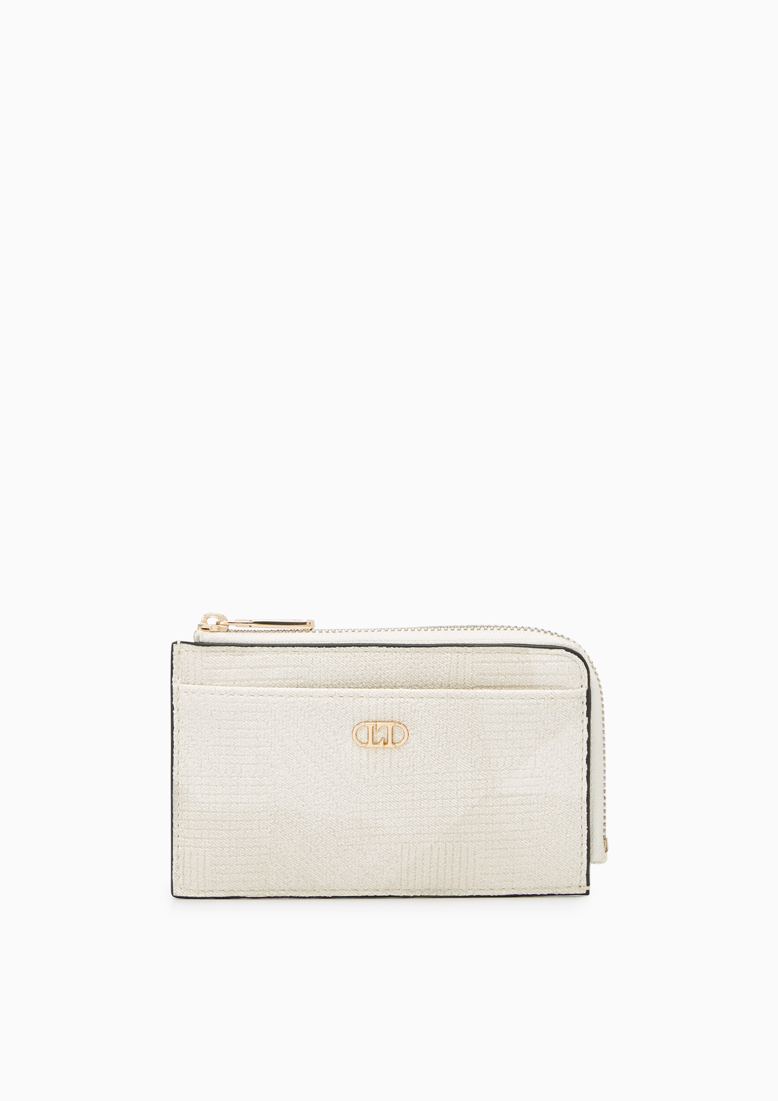 Dustin Denim Zip Pouch Off-White