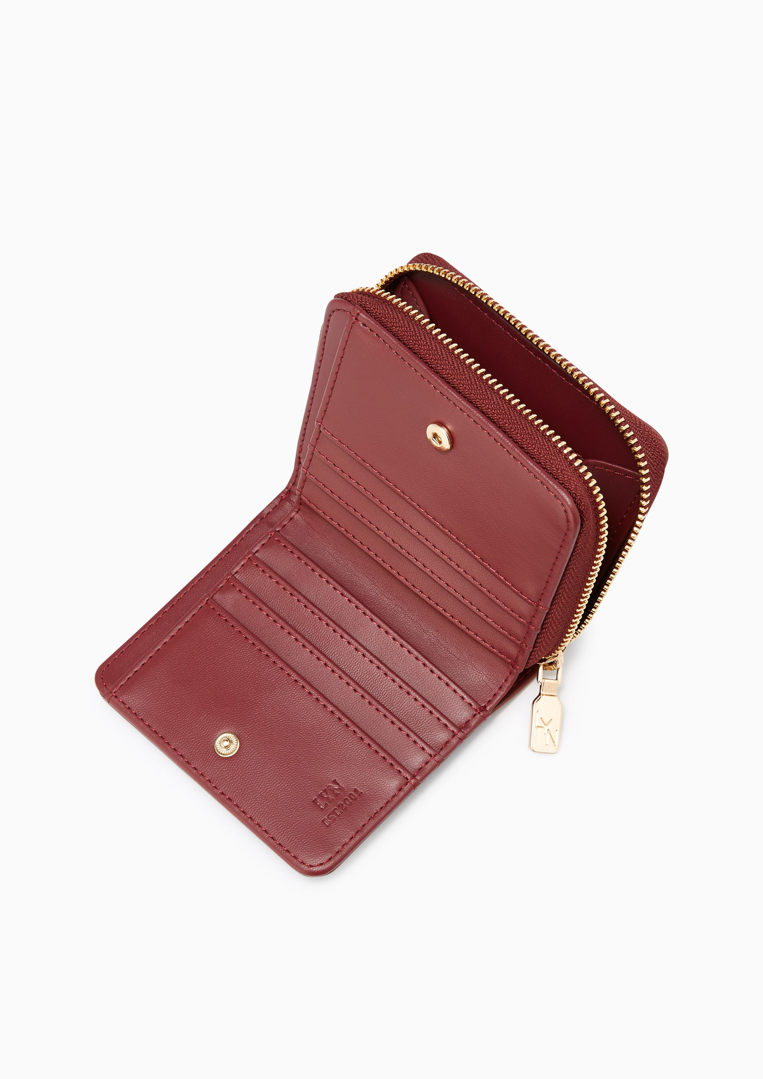 Phalos Short Wallet Dark Red - Lyn TH