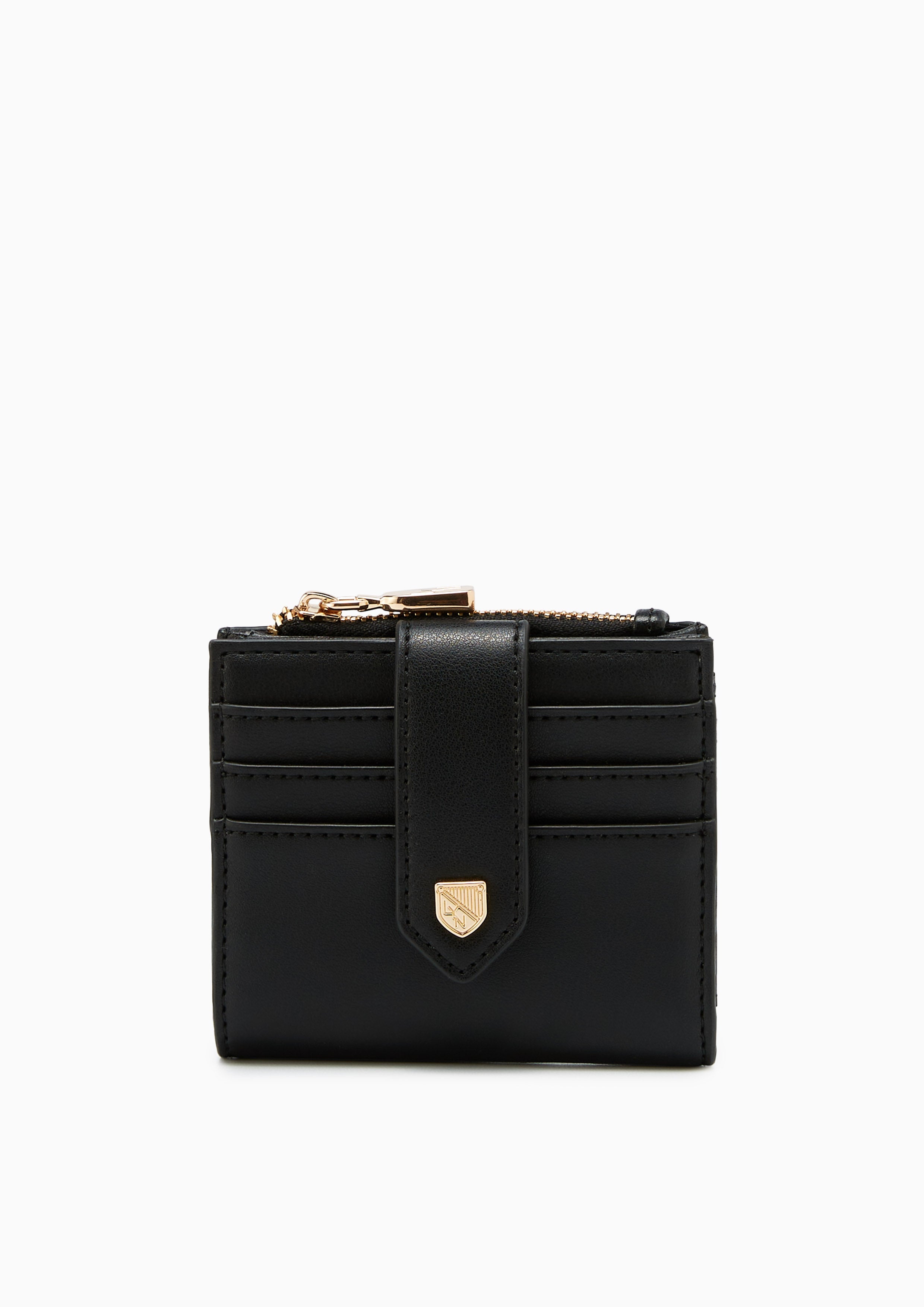 Re-Edit Marble Semi Short Wallet Black - Lyn TH