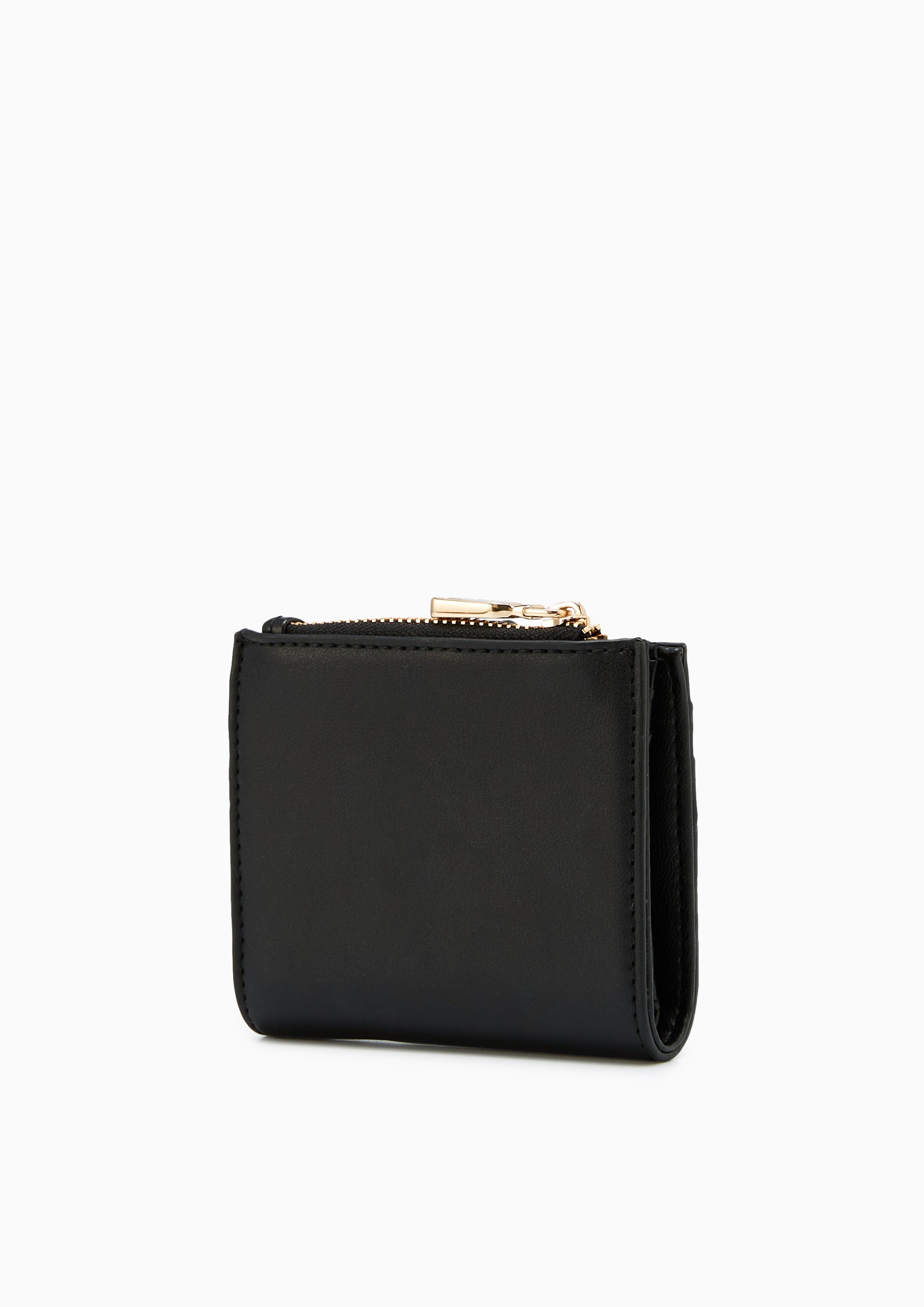 Re-Edit Marble Semi Short Wallet Black - Lyn TH