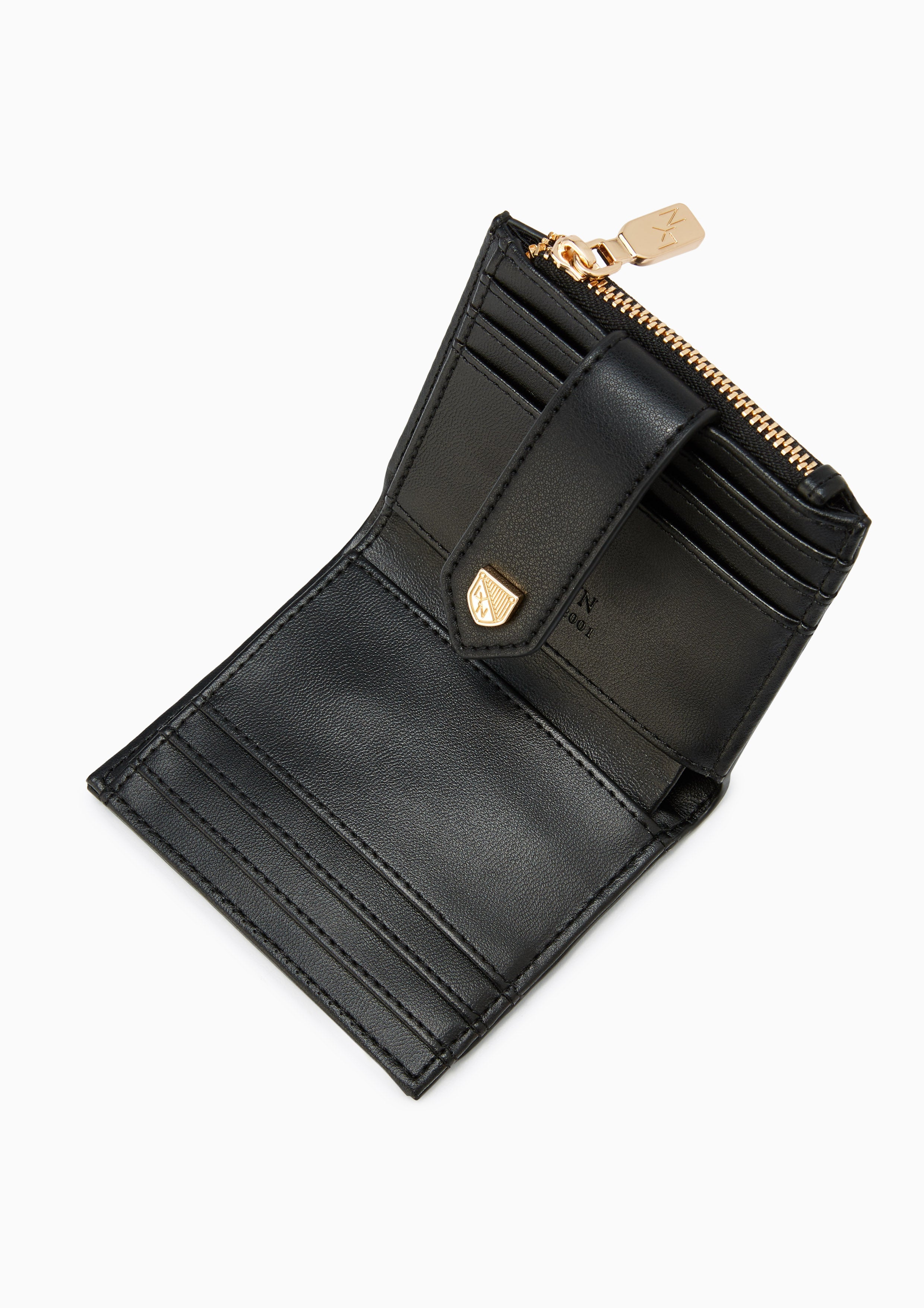 Re-Edit Marble Semi Short Wallet Black - Lyn TH