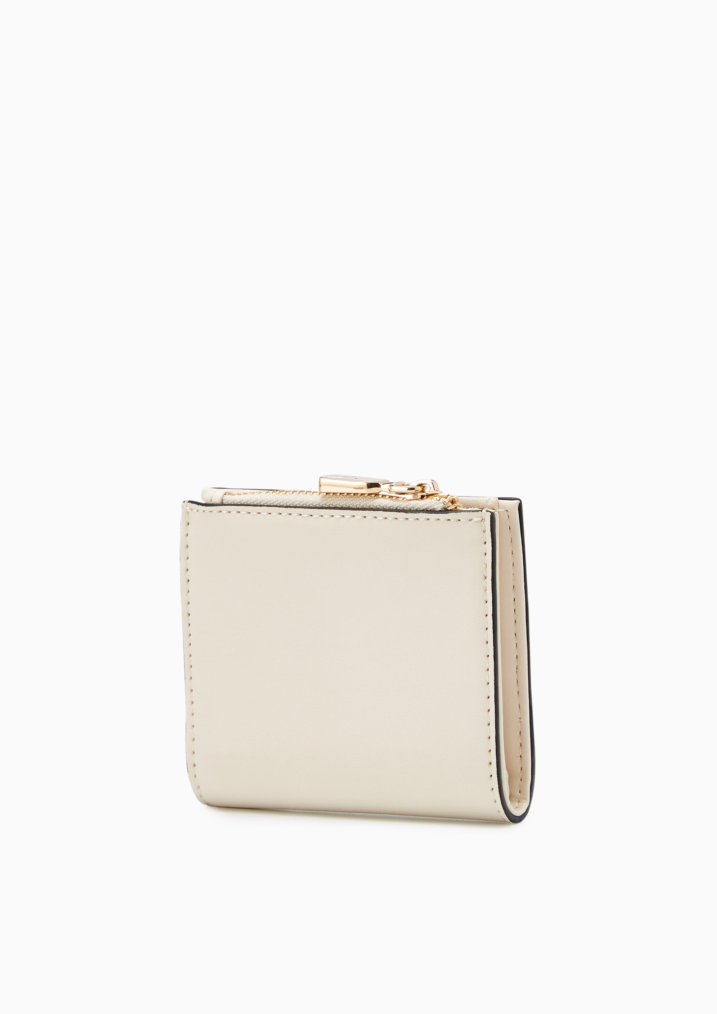 Re-Edit Marble Semi Short Wallet Ivory - Lyn TH