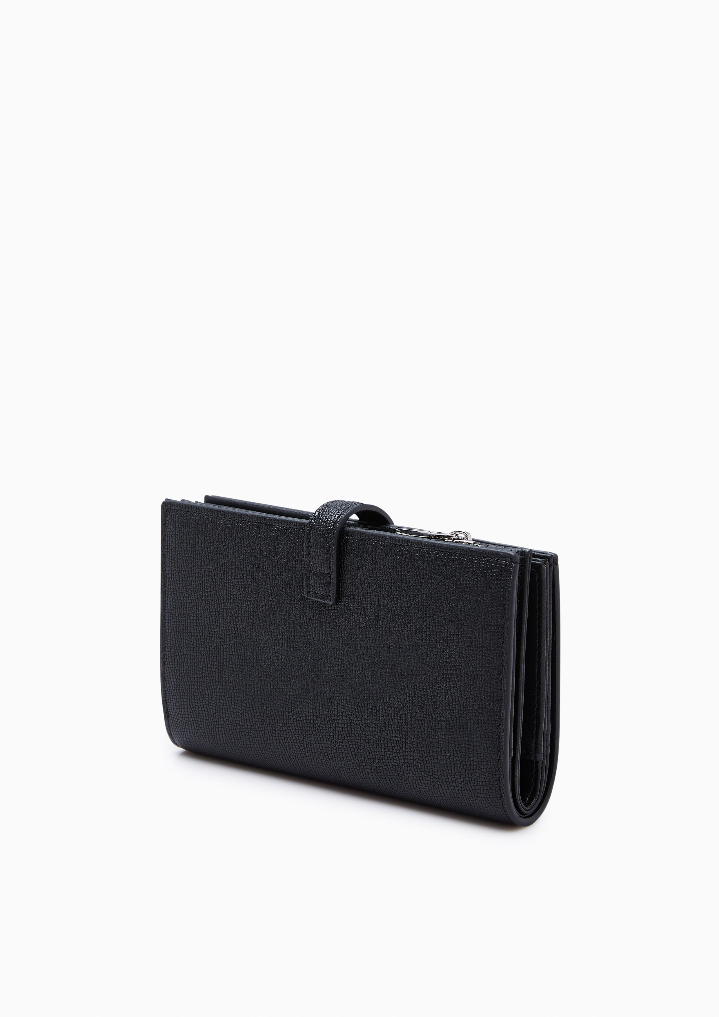 Flawless Semi Long Wallet Black - Lyn TH