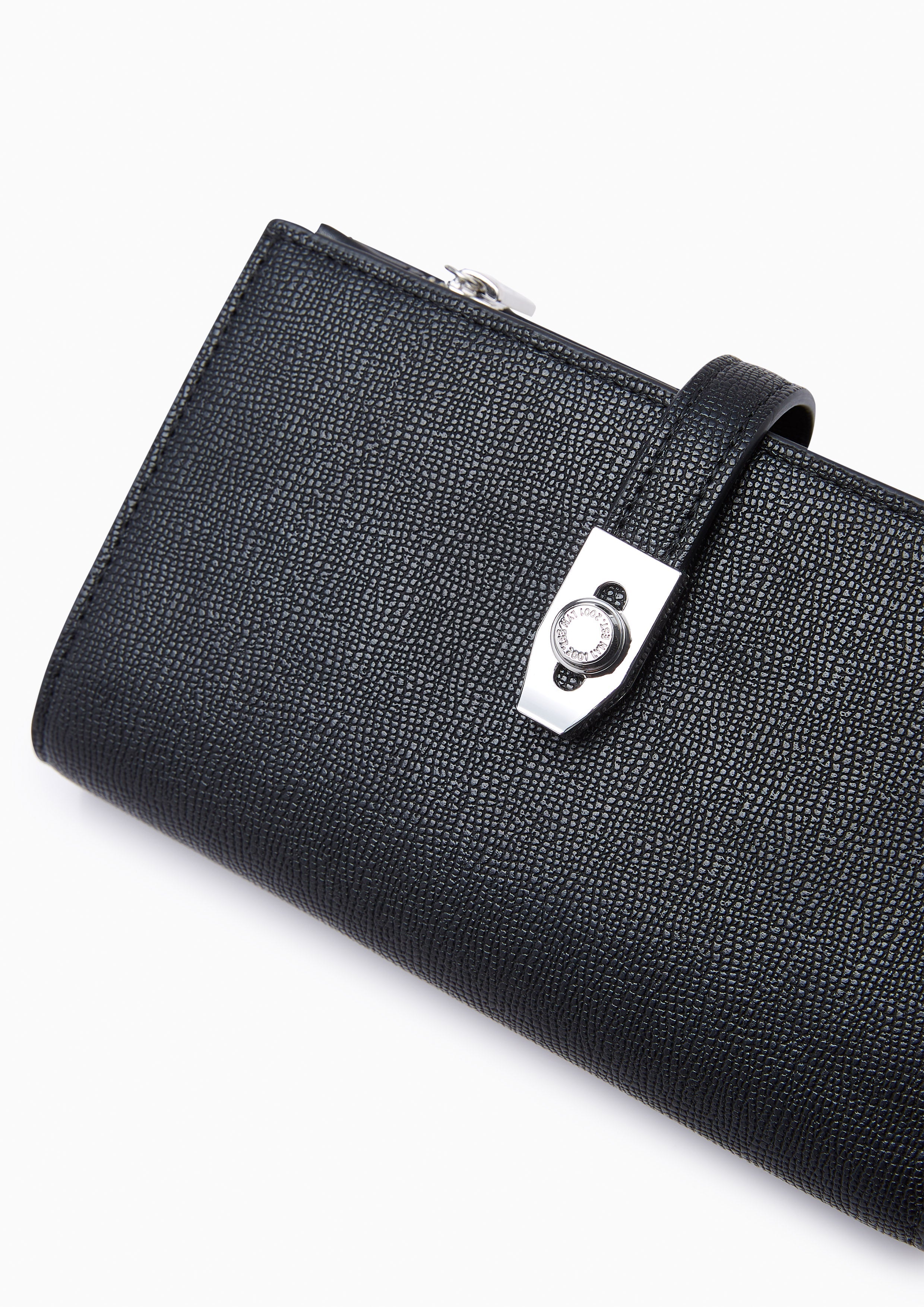 Flawless Semi Long Wallet Black - Lyn TH