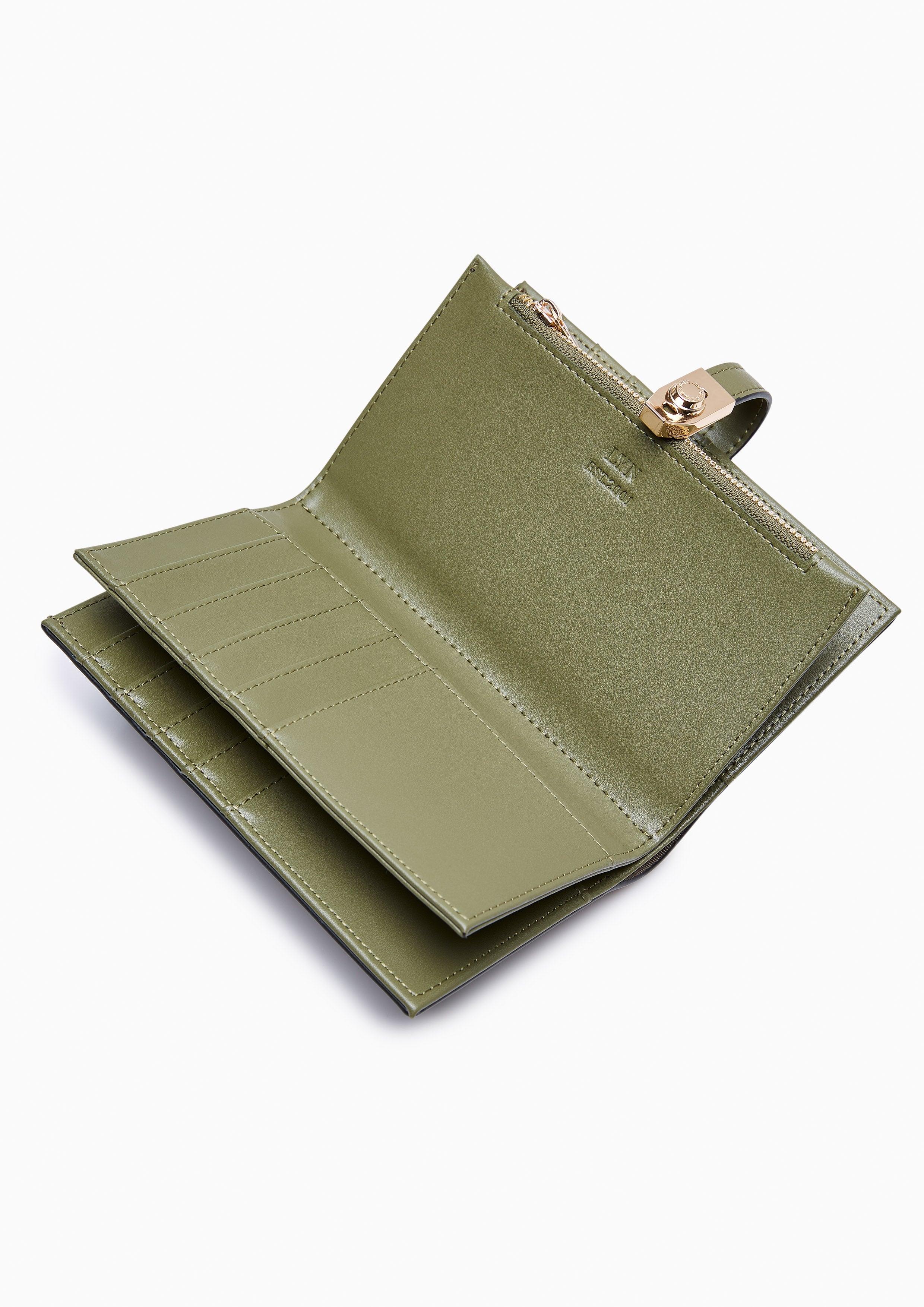 Raff Pocket Long Wallet Green - Lyn TH