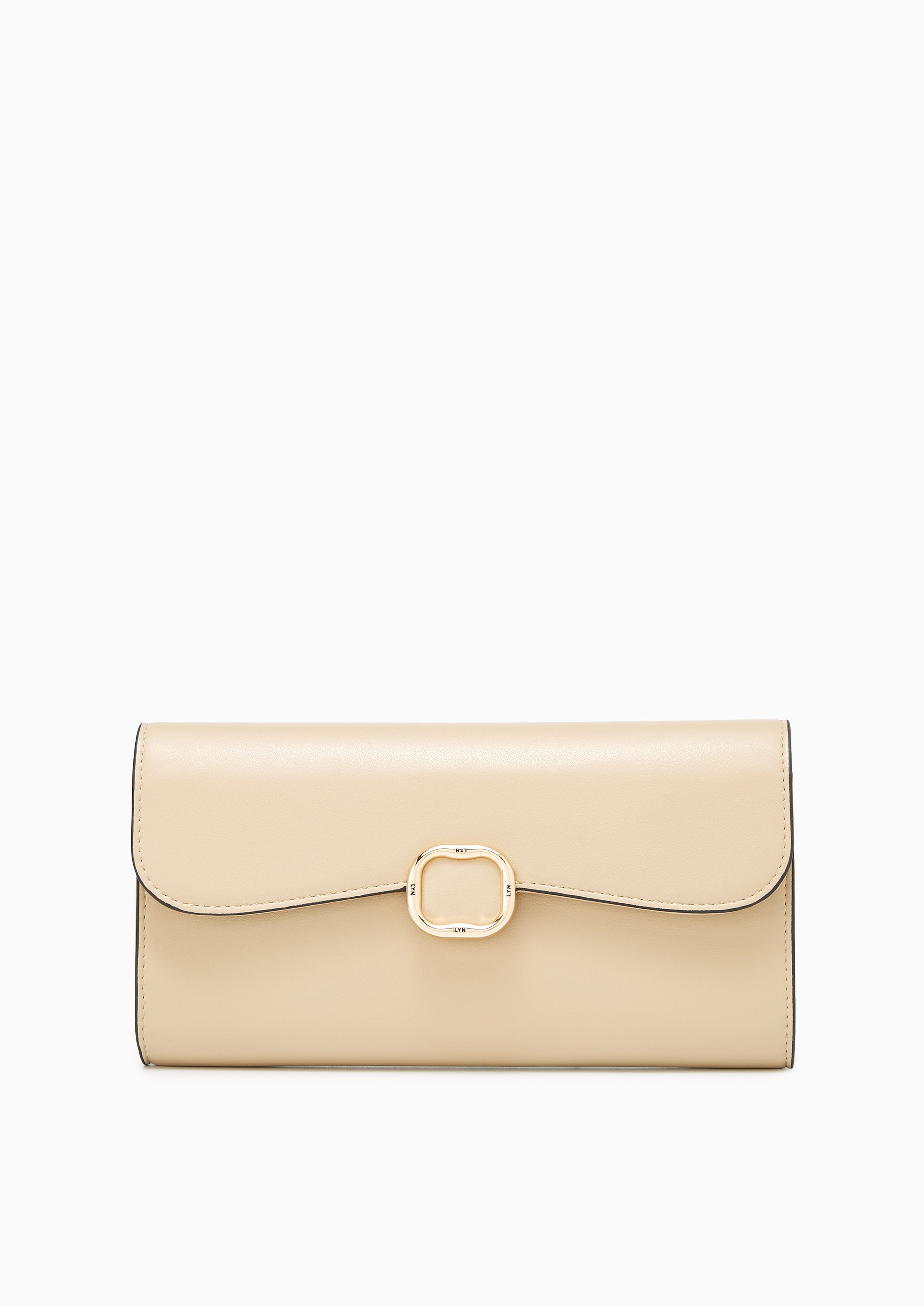 Polaris Long Wallet Beige - Lyn TH