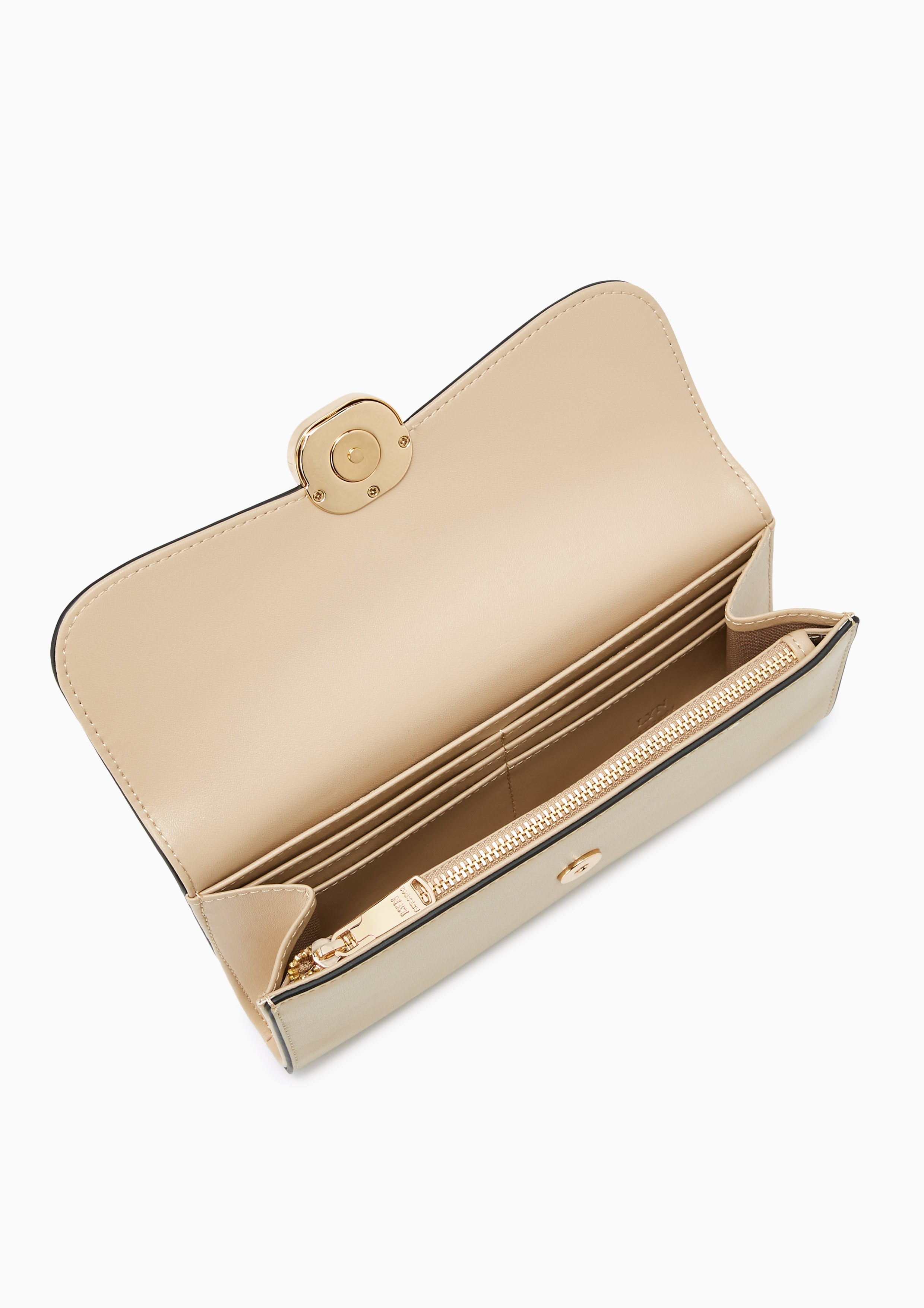 Polaris Long Wallet Beige - Lyn TH