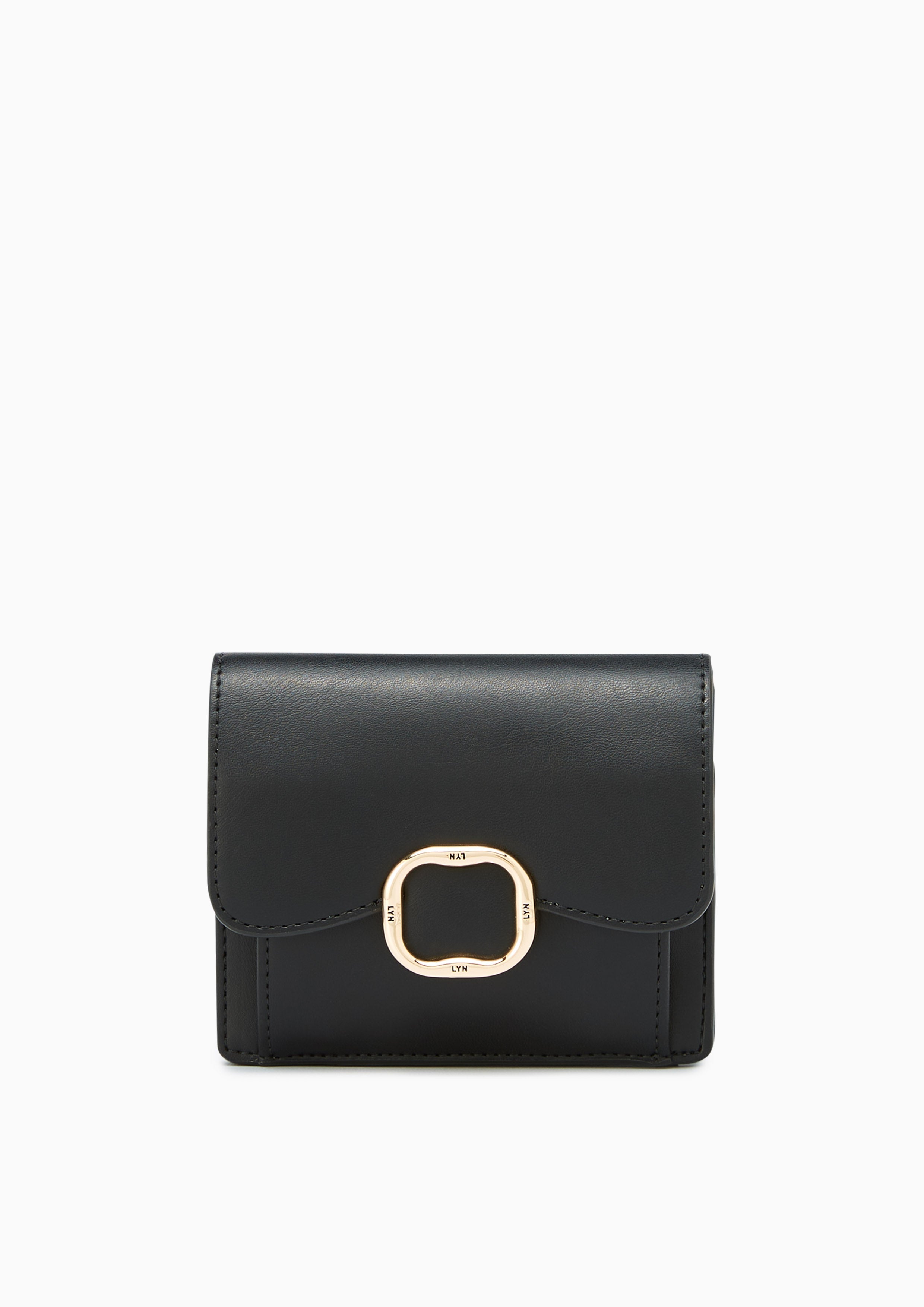 Polaris Short Wallet Black - Lyn TH