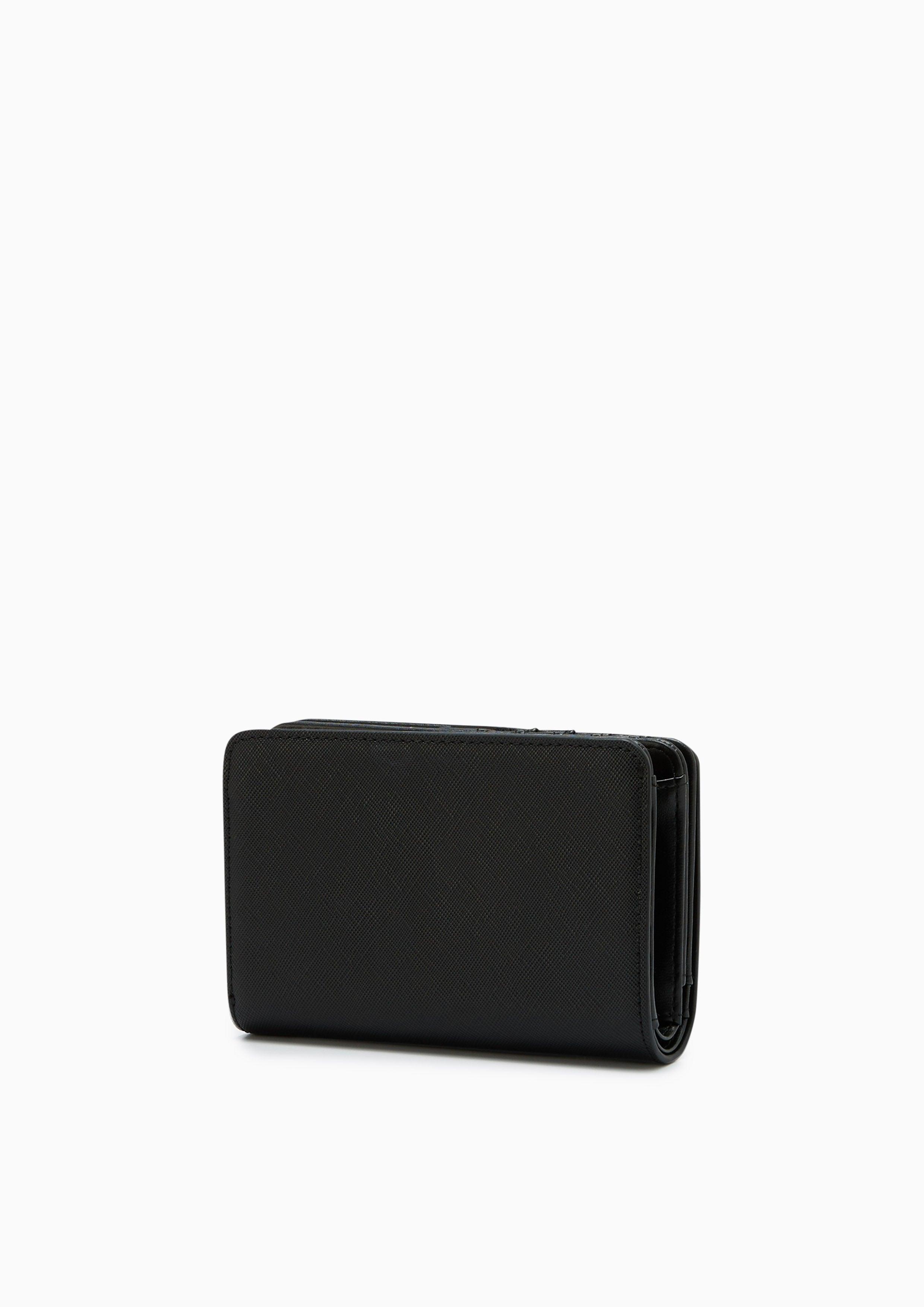 Re-Edit Marble Semi Long Wallet Black - Lyn TH