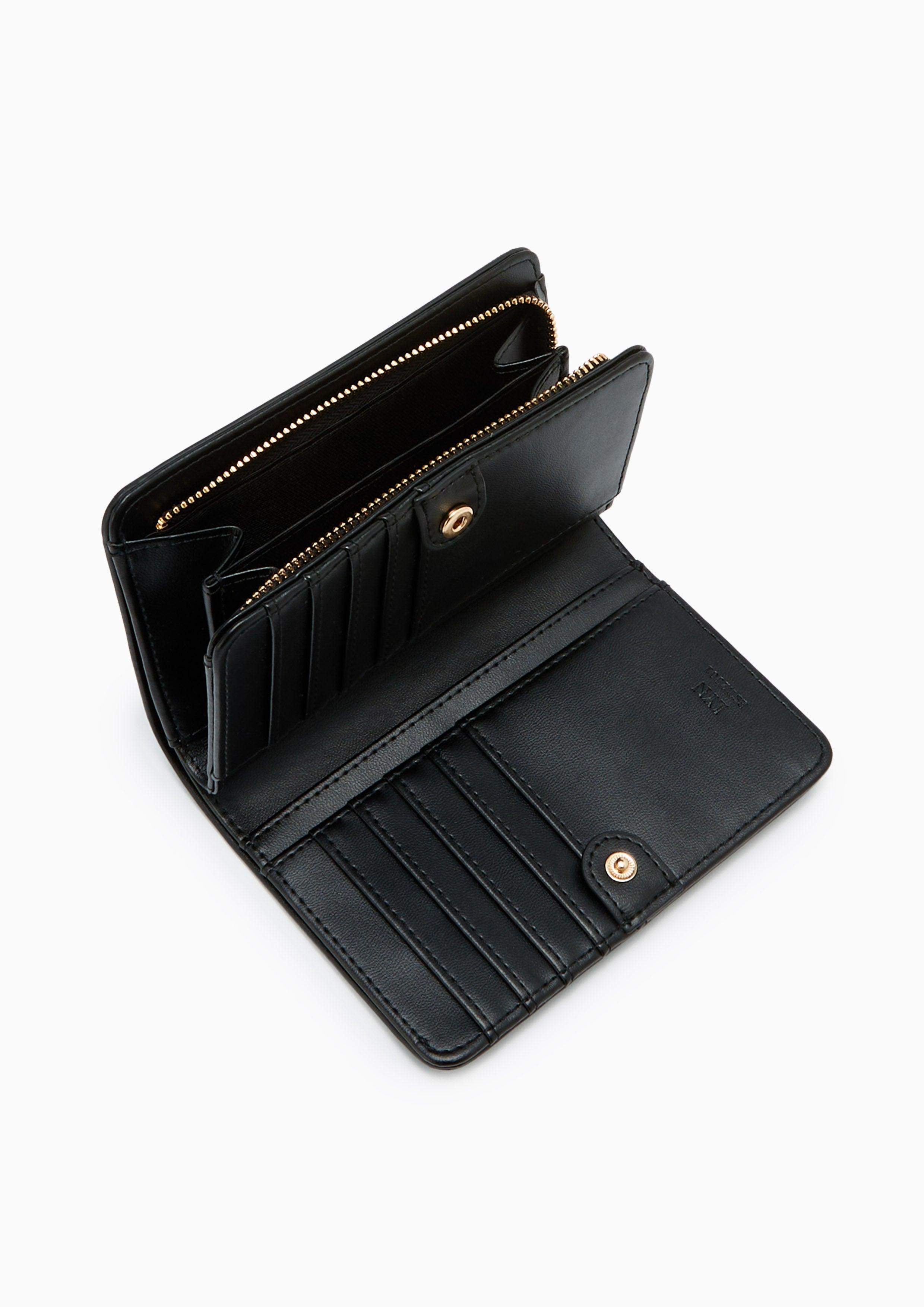 Re-Edit Marble Semi Long Wallet Black - Lyn TH