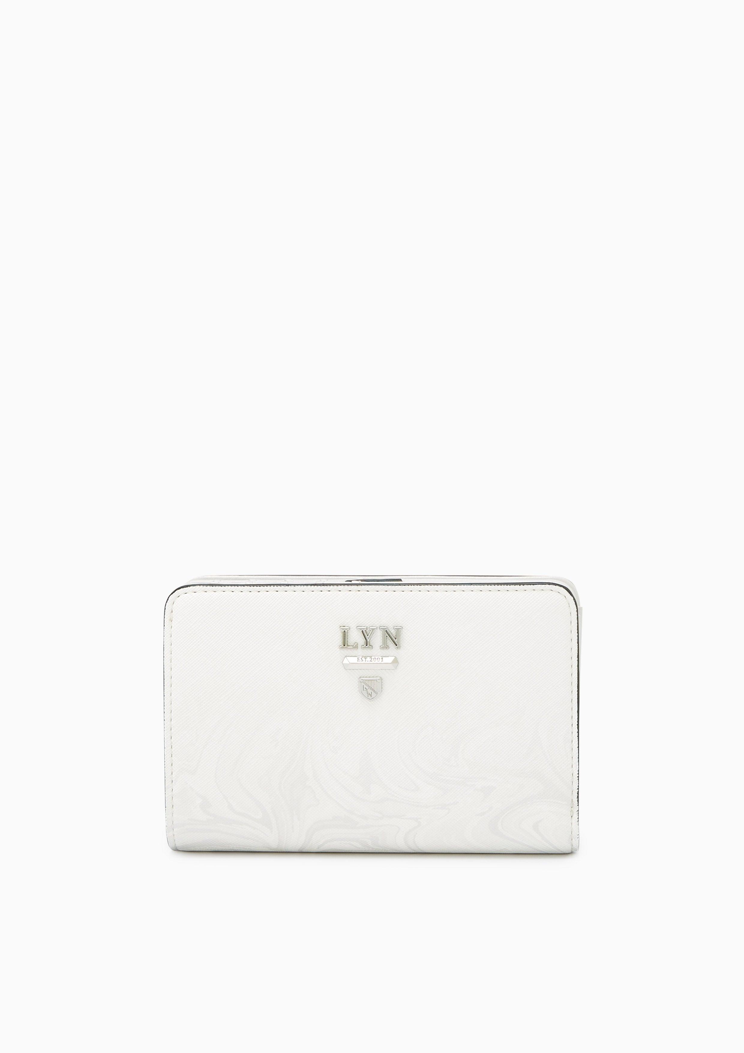 Re-Edit Marble Semi Long Wallet Light Grey - Lyn TH