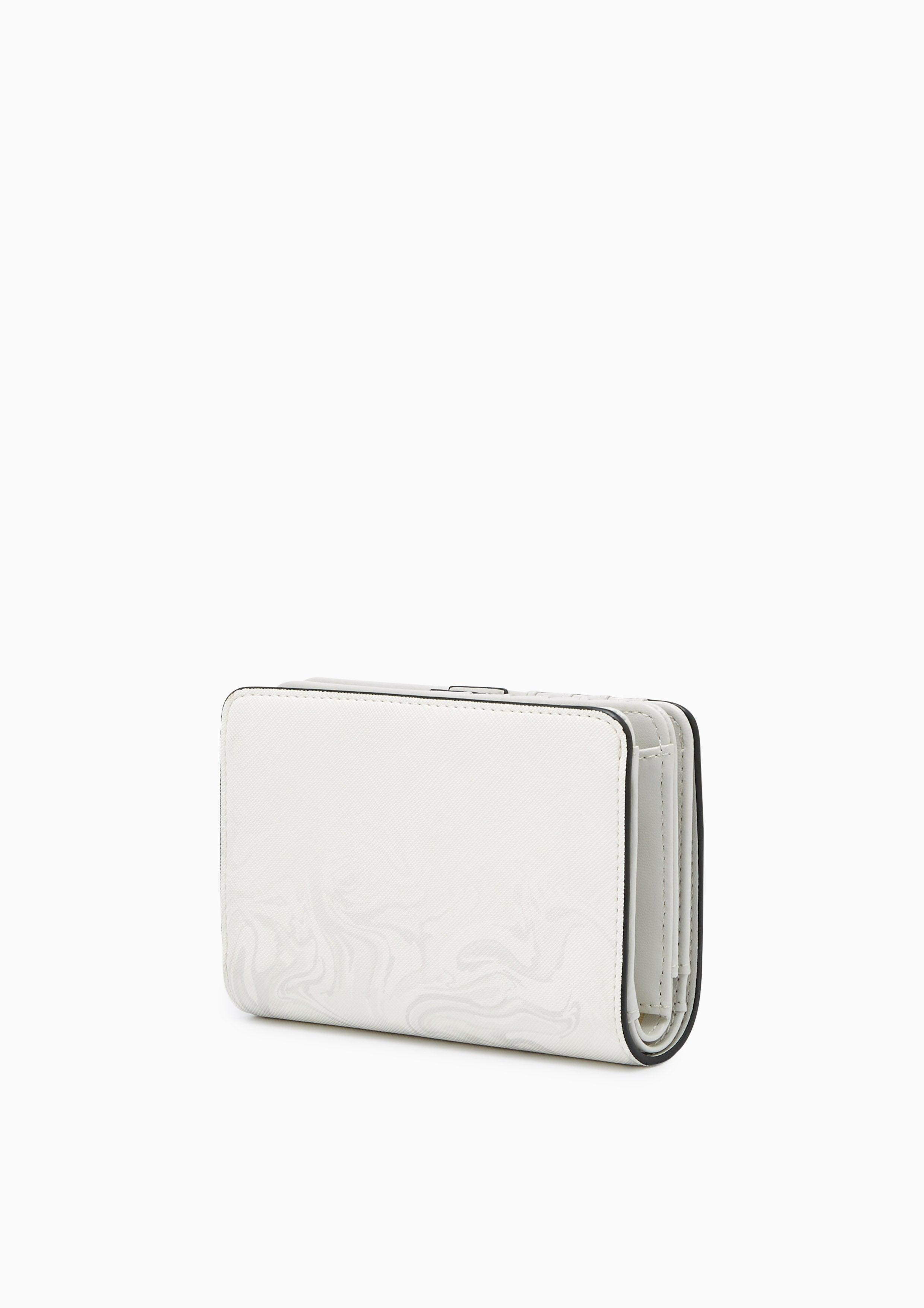 Re-Edit Marble Semi Long Wallet Light Grey - Lyn TH