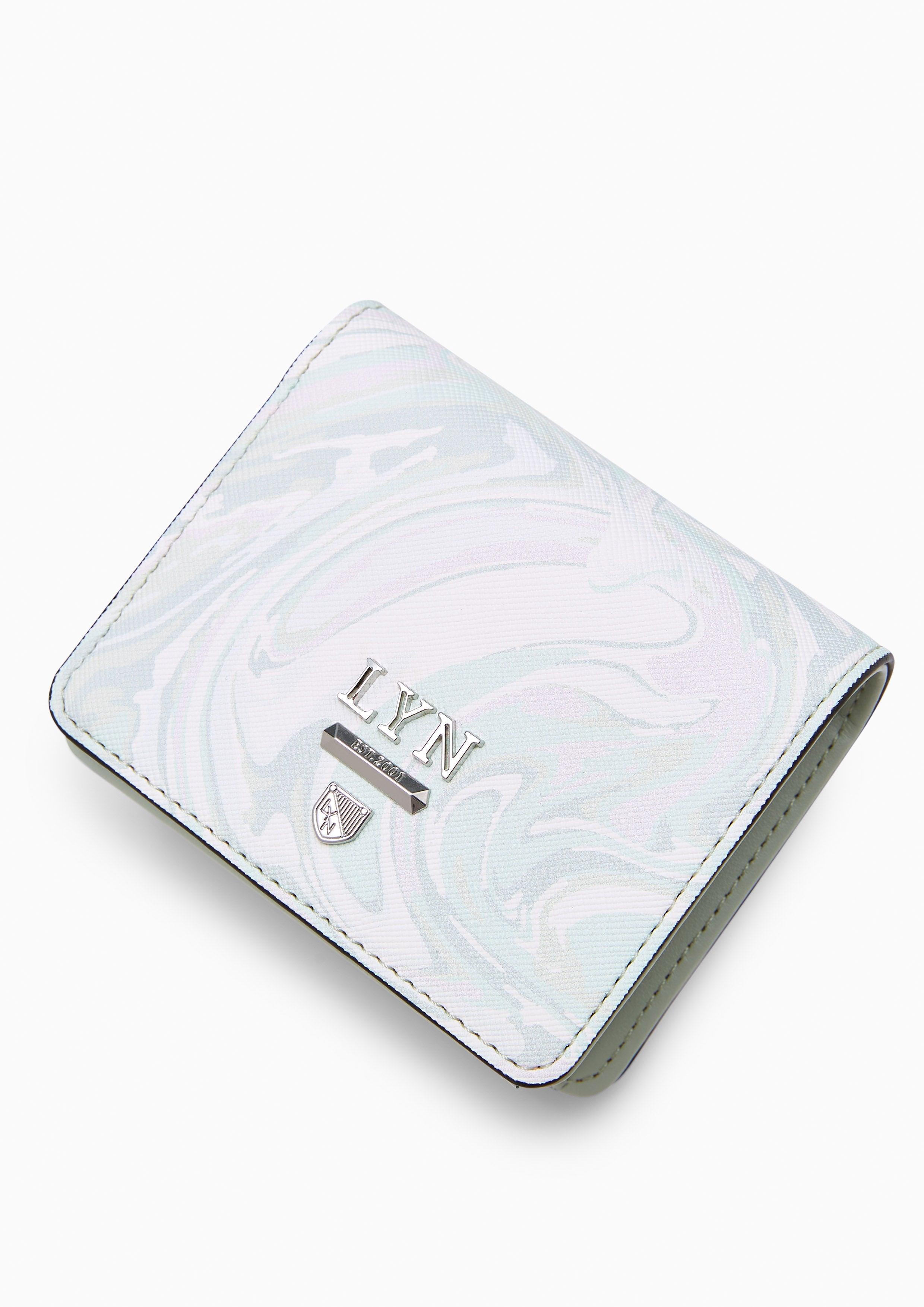 Re-Edit Marble Short Wallet Green - Lyn TH