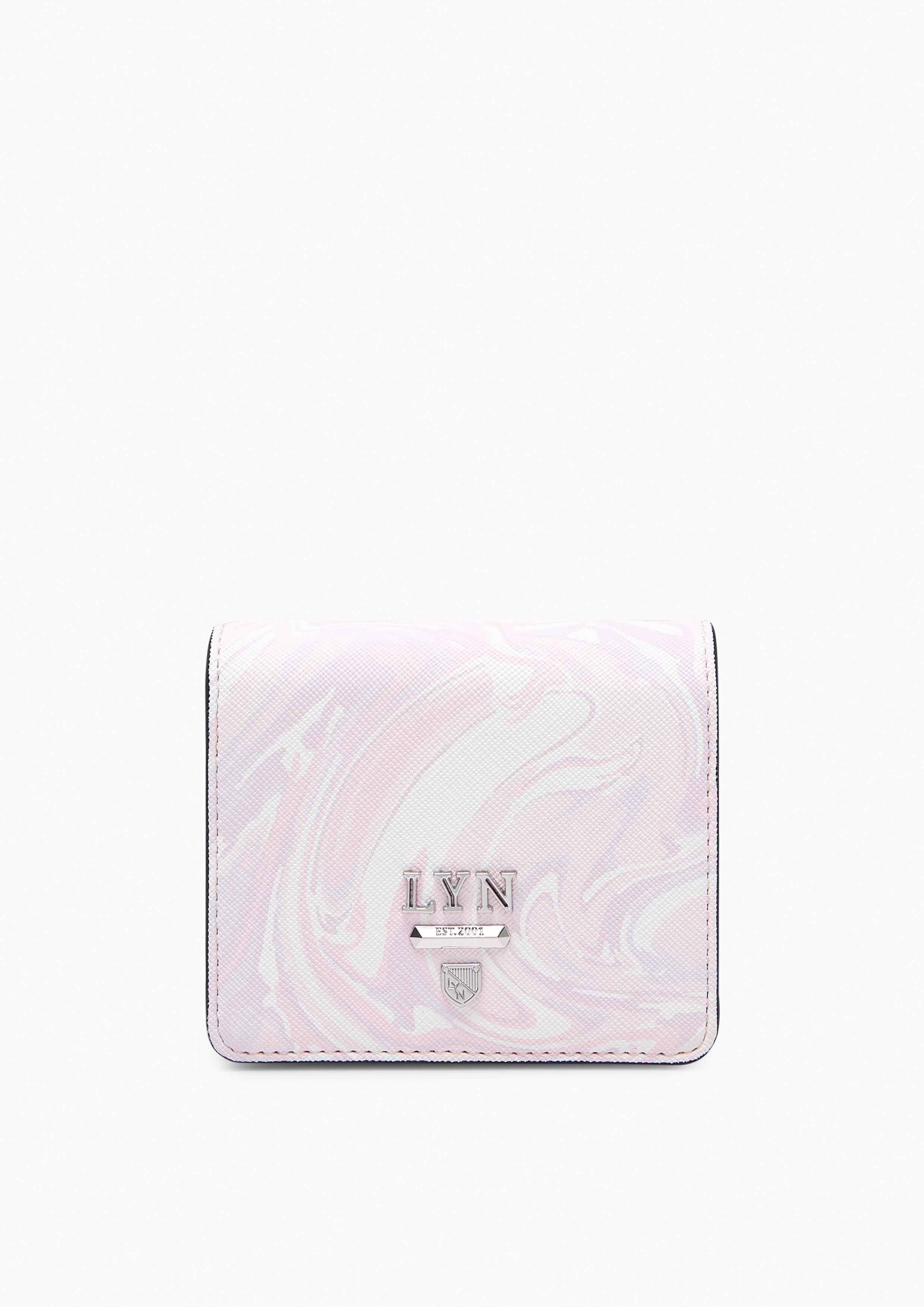 Re-Edit Marble Short Wallet Light Pink - Lyn TH