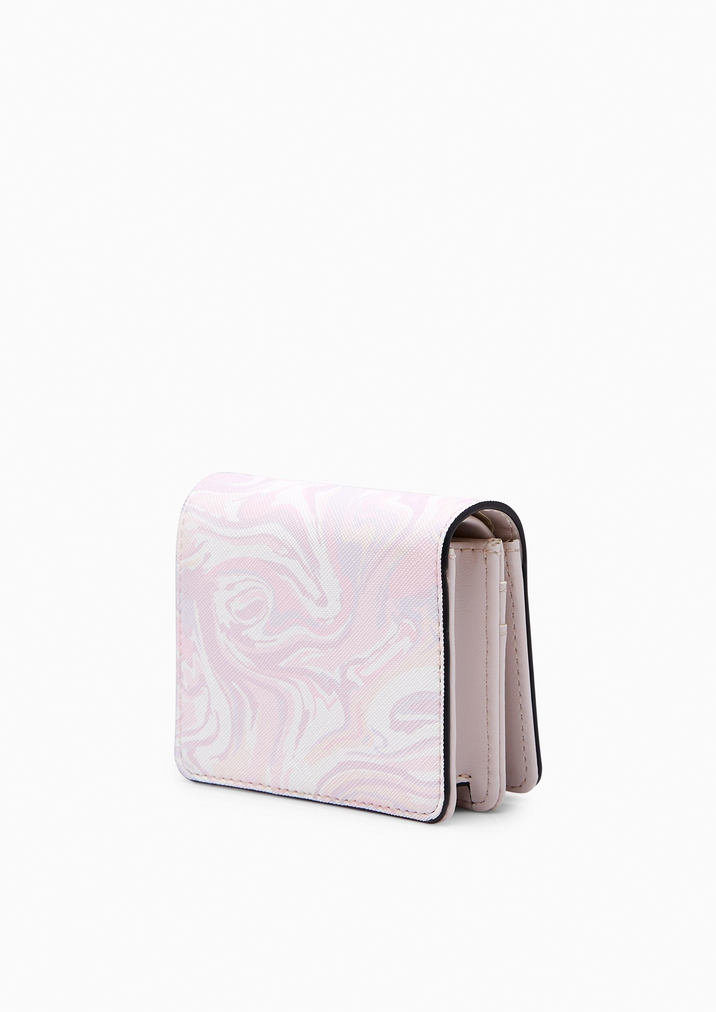 Re-Edit Marble Short Wallet Light Pink - Lyn TH