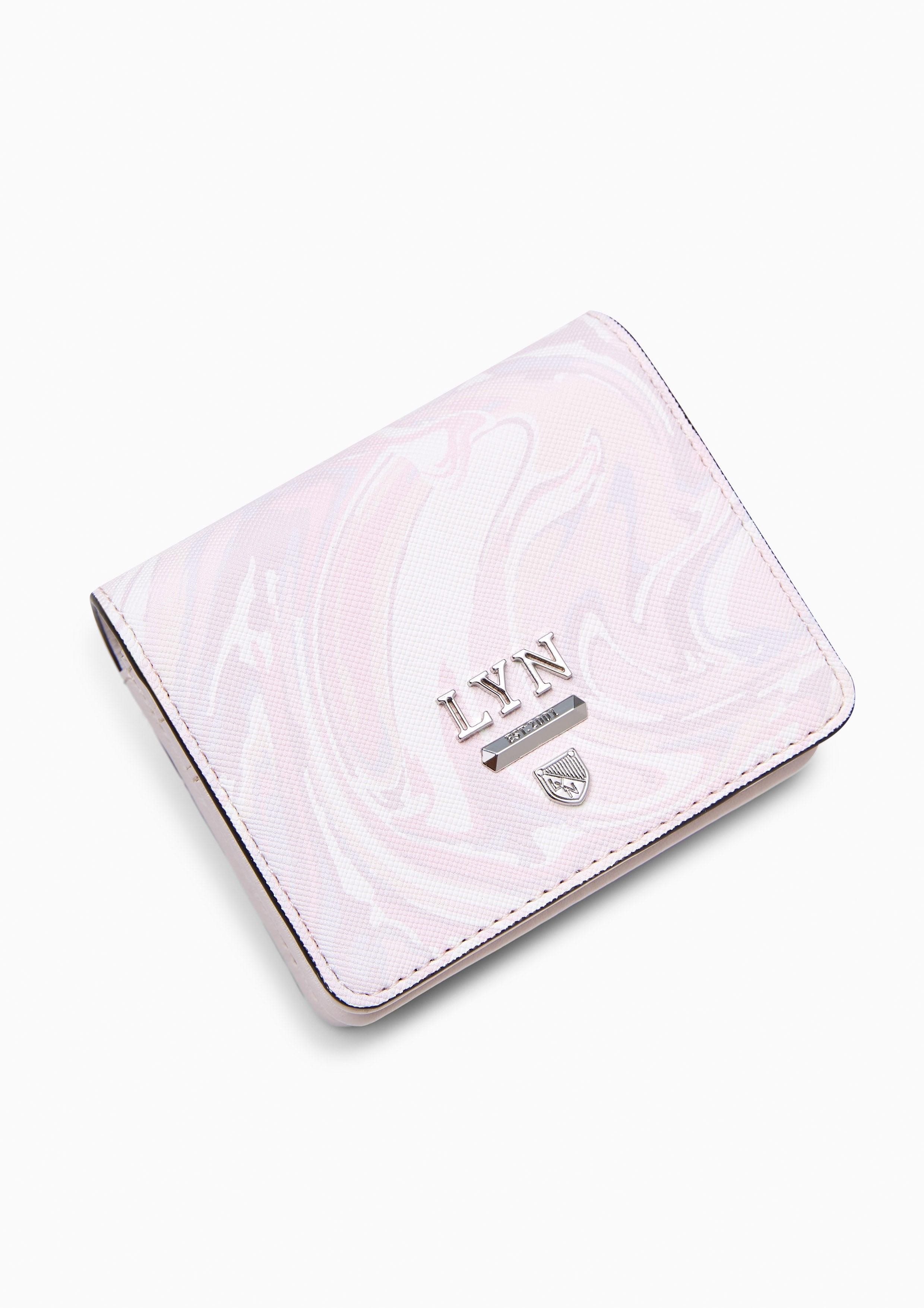 Re-Edit Marble Short Wallet Light Pink - Lyn TH