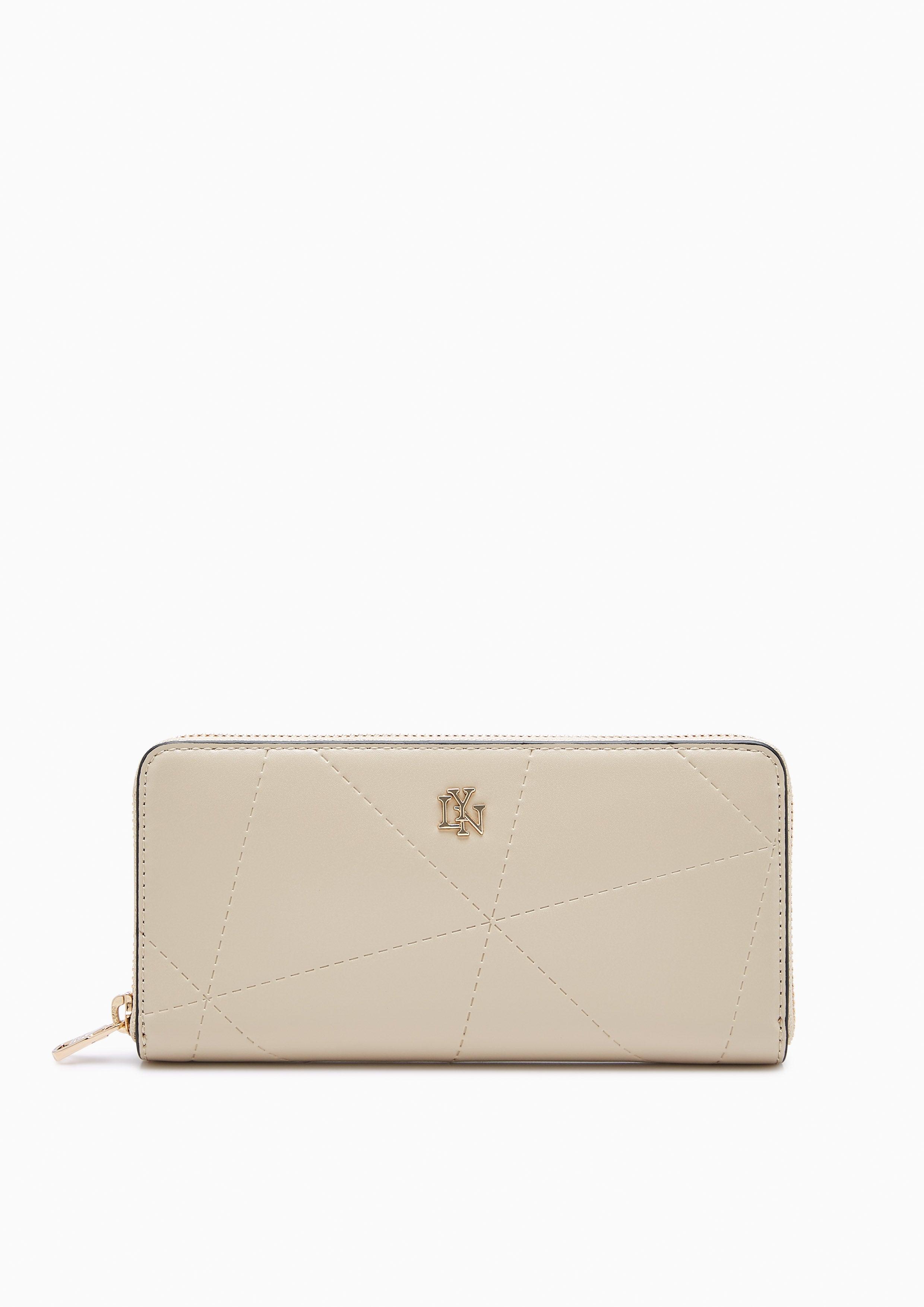 Prisma Long Zip Wallet Beige