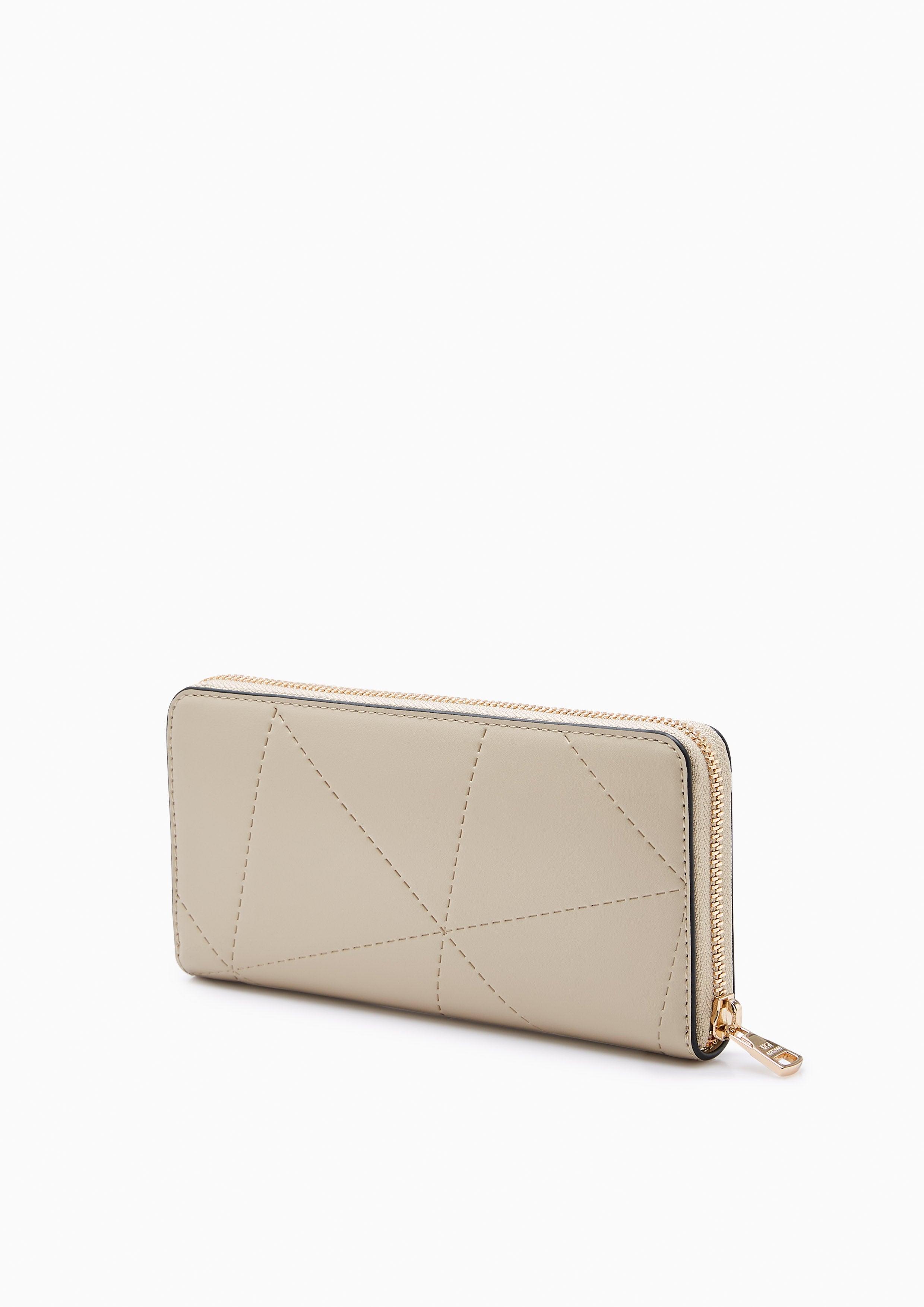 Prisma Long Zip Wallet Beige