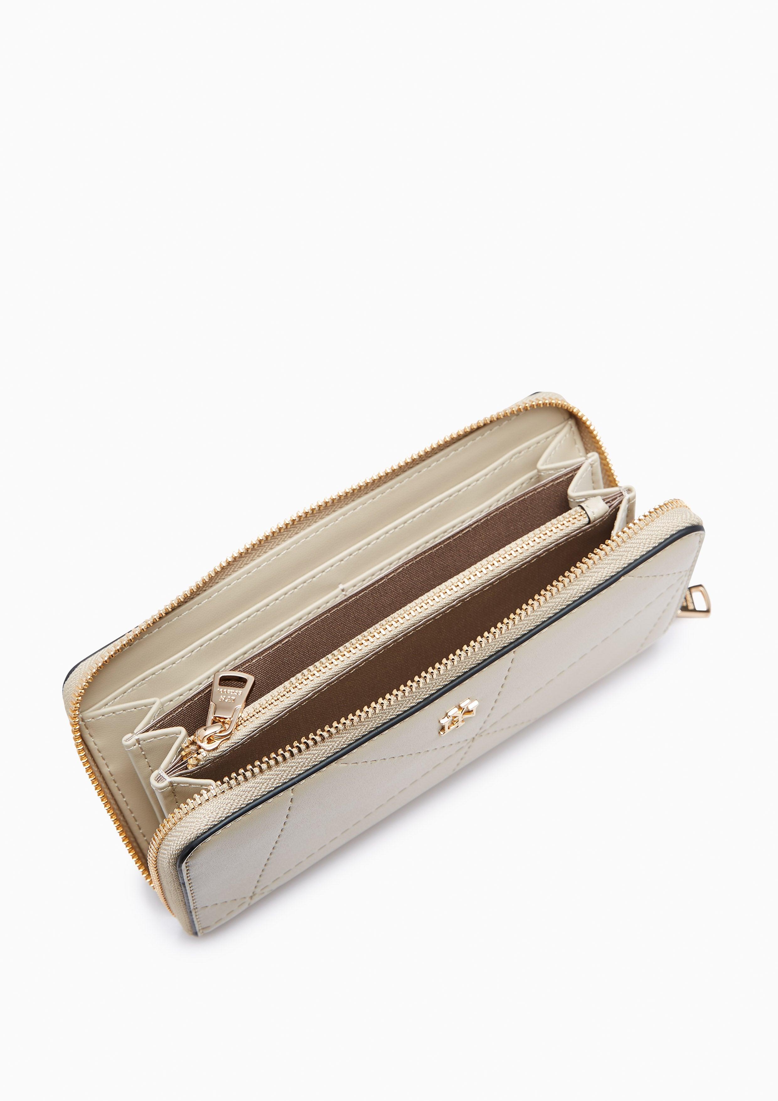 Prisma Long Zip Wallet Beige